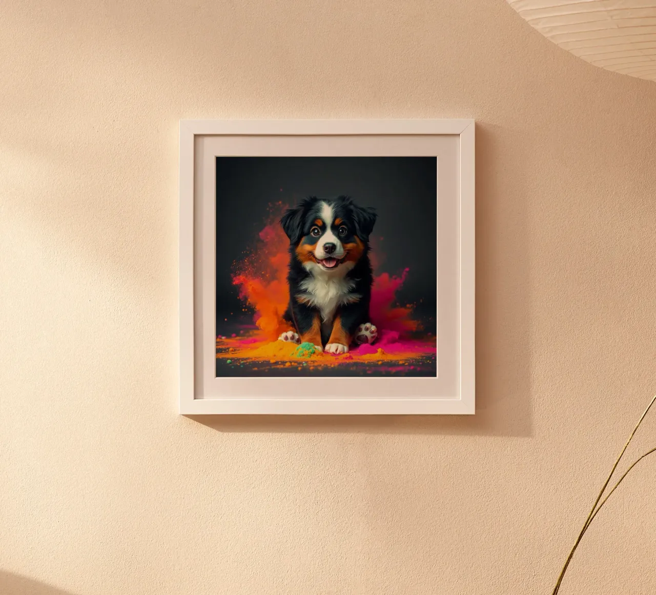 The colorful Bernese Mountain Dog #208 hahnemühle by Yumis.Beargang.and.Me