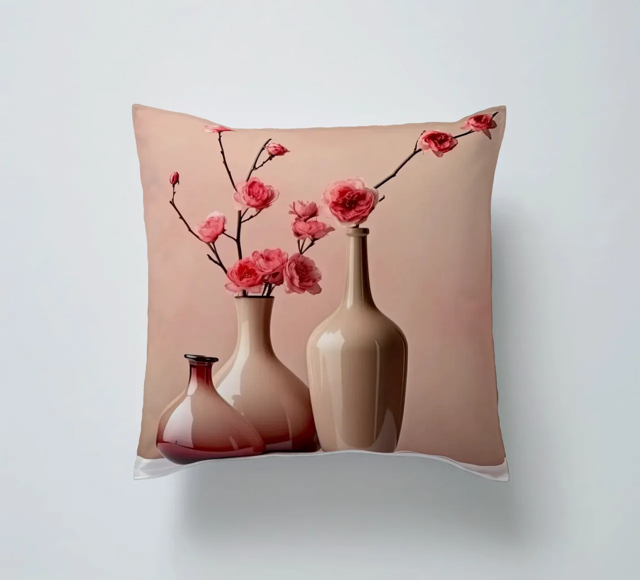 Vita tranquilla in rosa tenue cuscino da Imagine