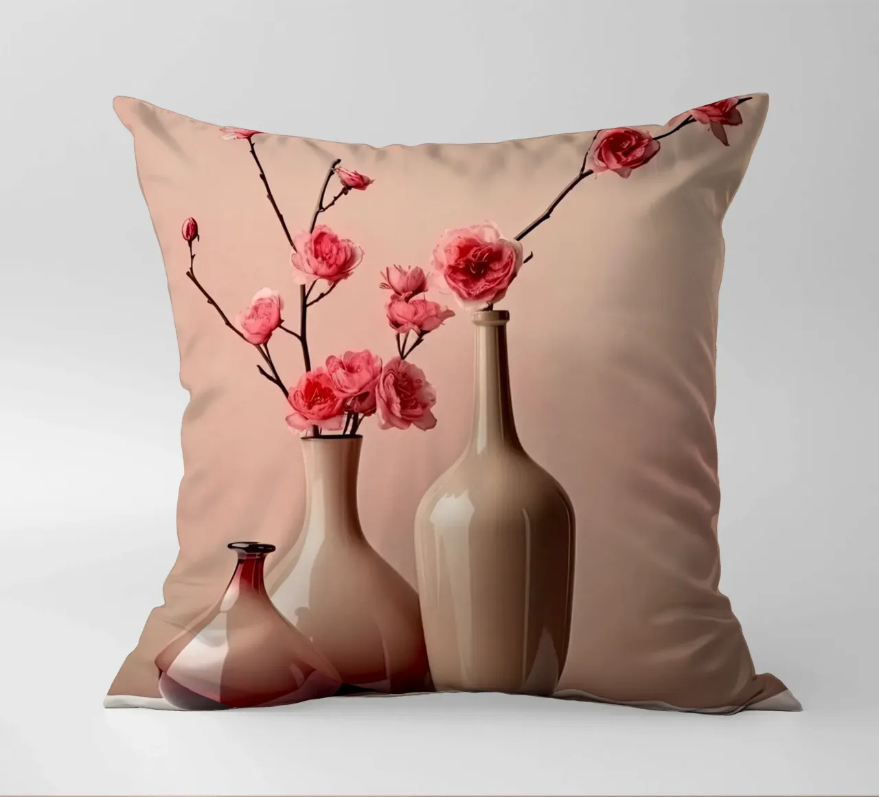 Vita tranquilla in rosa tenue cuscino da Imagine