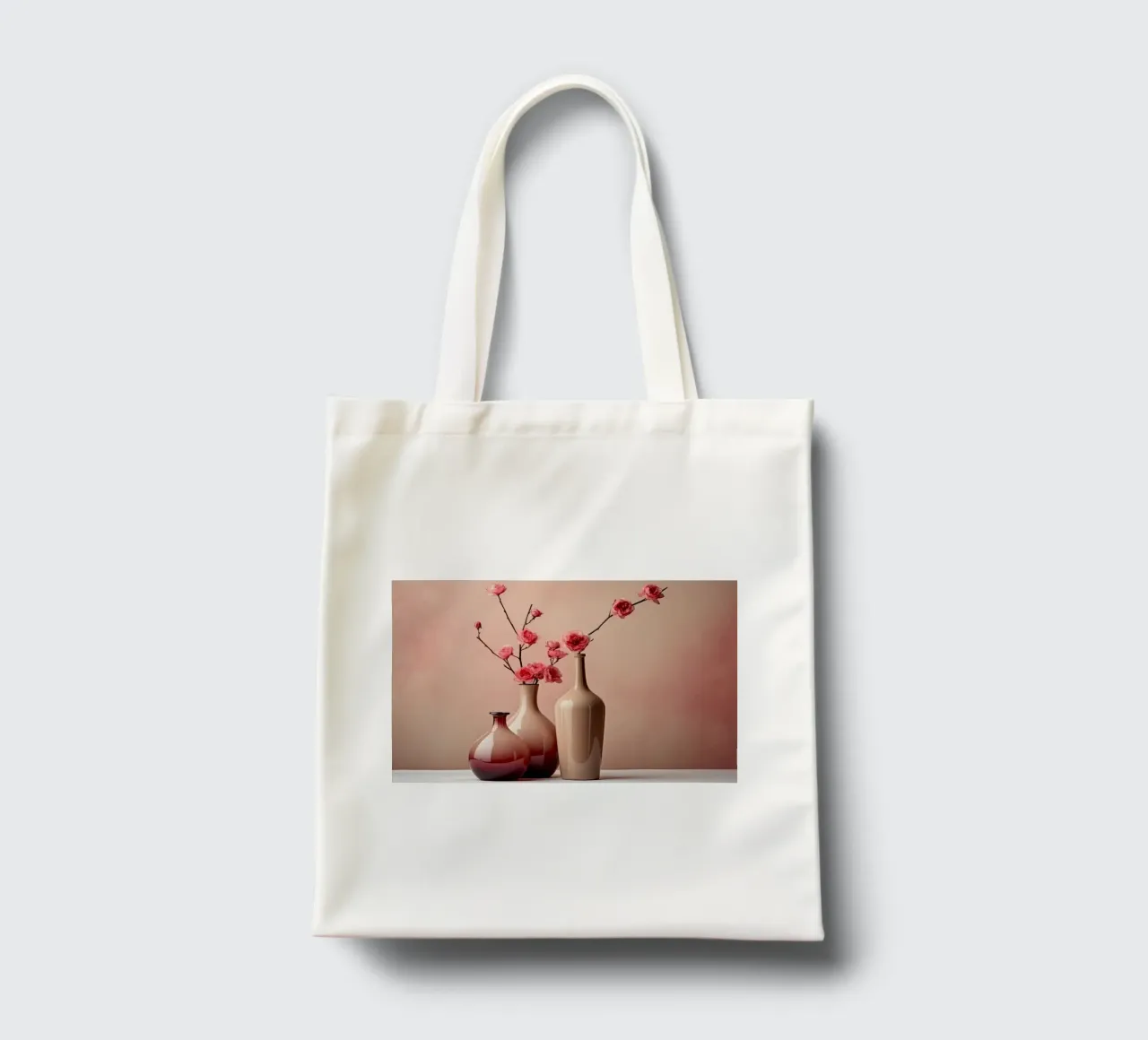 Quiet life in soft pinks tote bag by Imagine