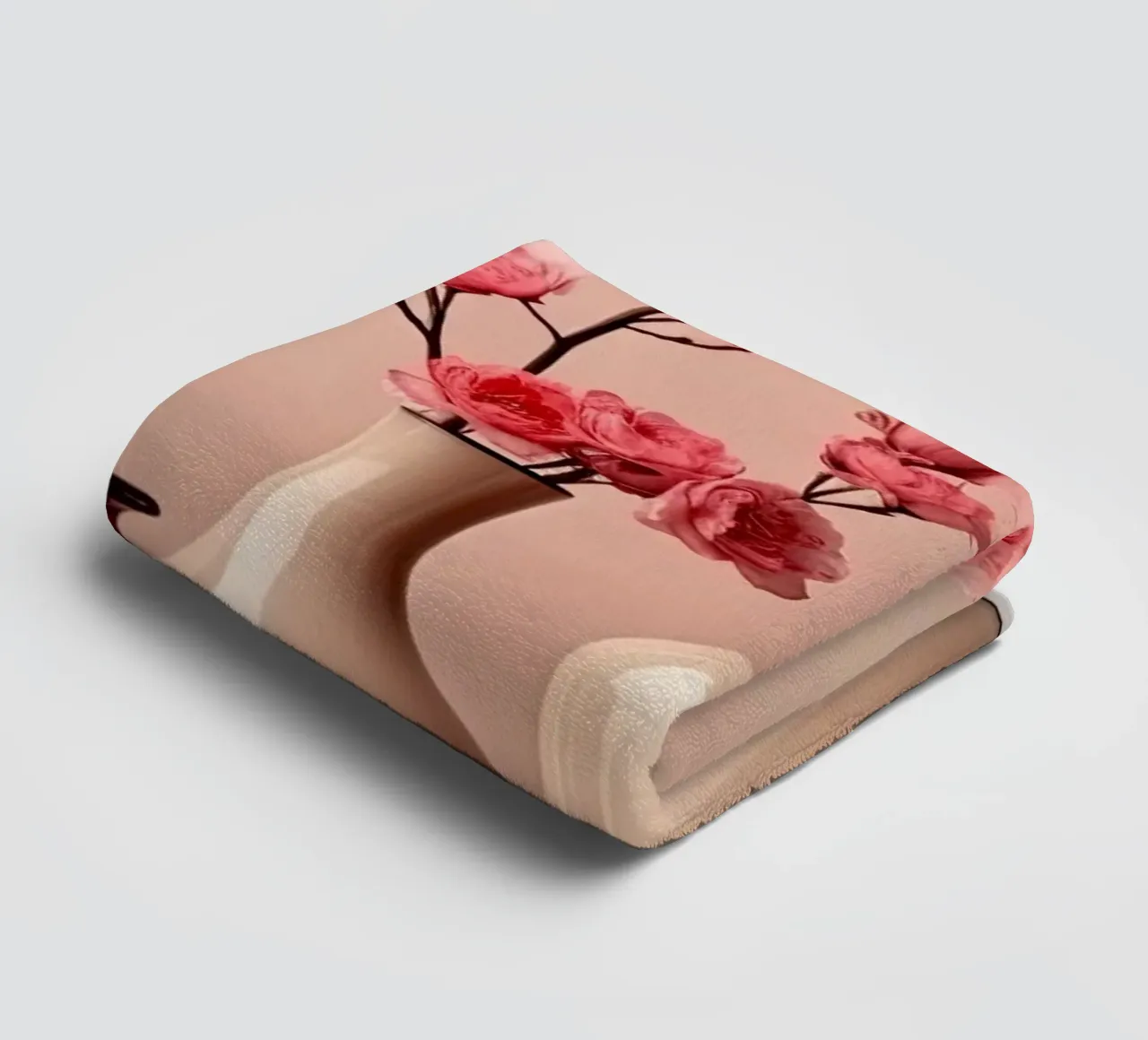 Vita tranquilla in rosa tenue asciugamano da bagno da Imagine