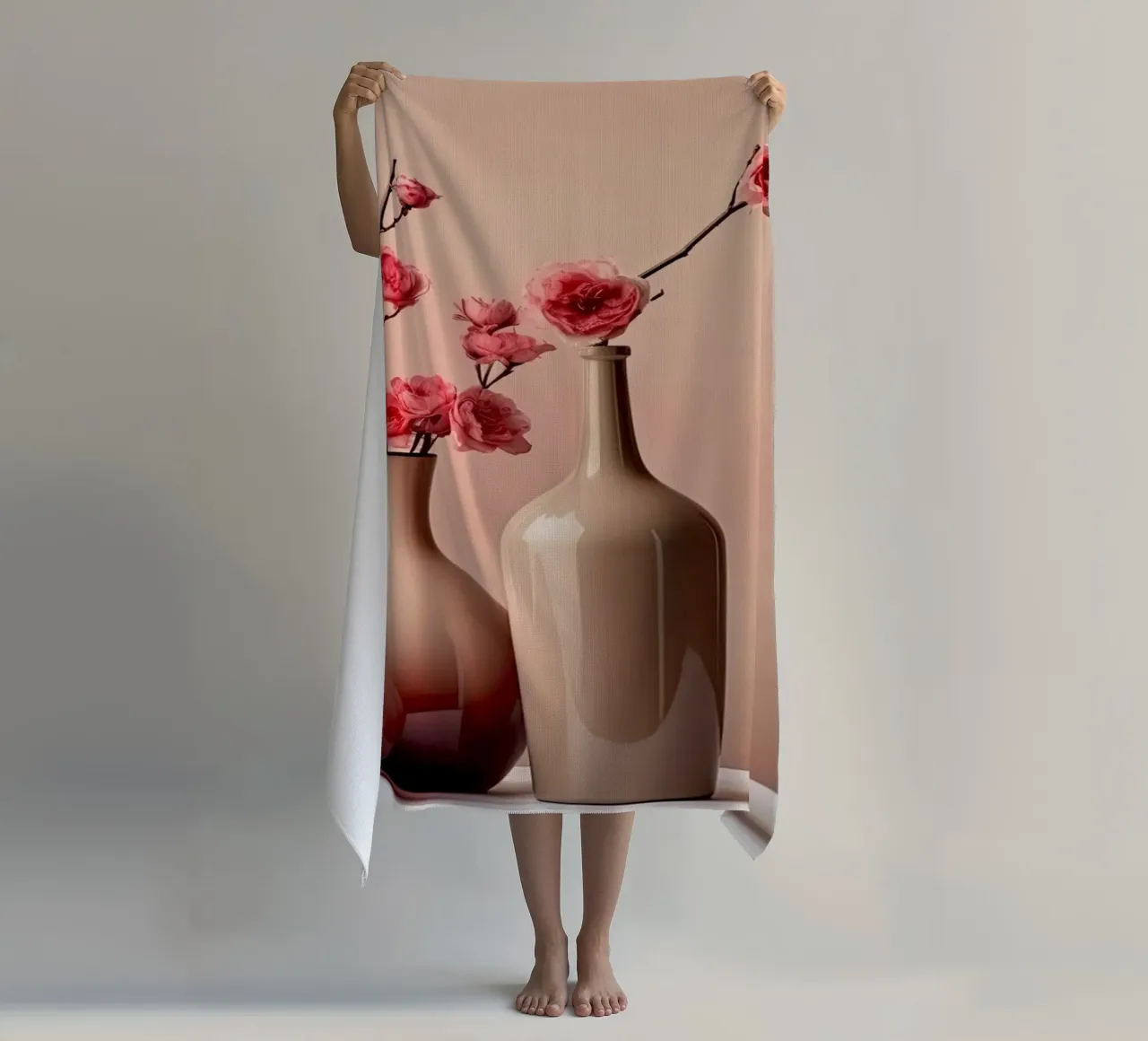 Vita tranquilla in rosa tenue telo mare da Imagine