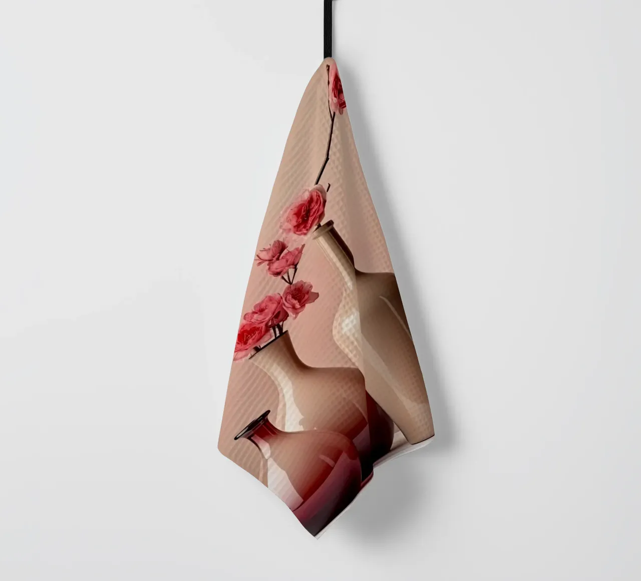 Vita tranquilla in rosa tenue canovaccio da cucina da Imagine