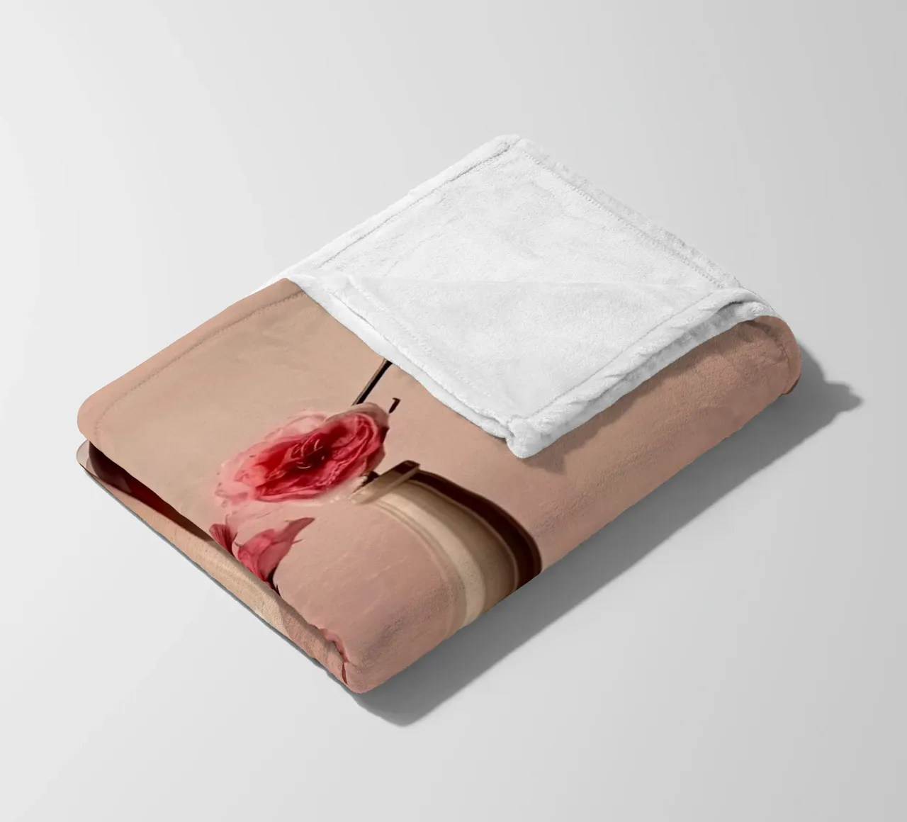 Vita tranquilla in rosa tenue coperta in pile da Imagine