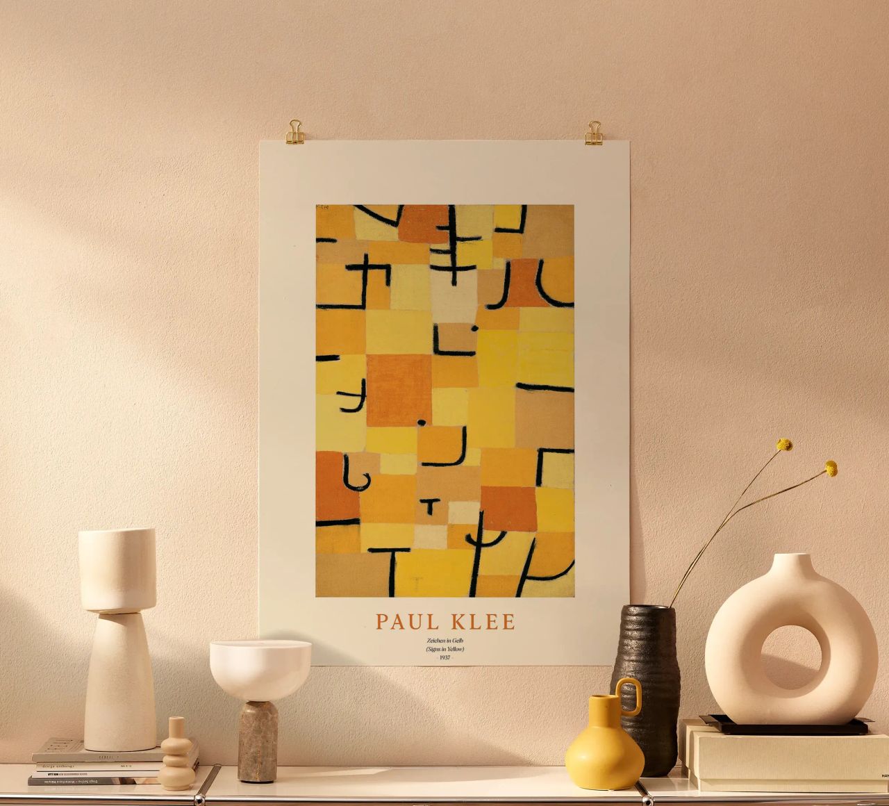 Signs in Yellow Poster von Attaboy Dsgn