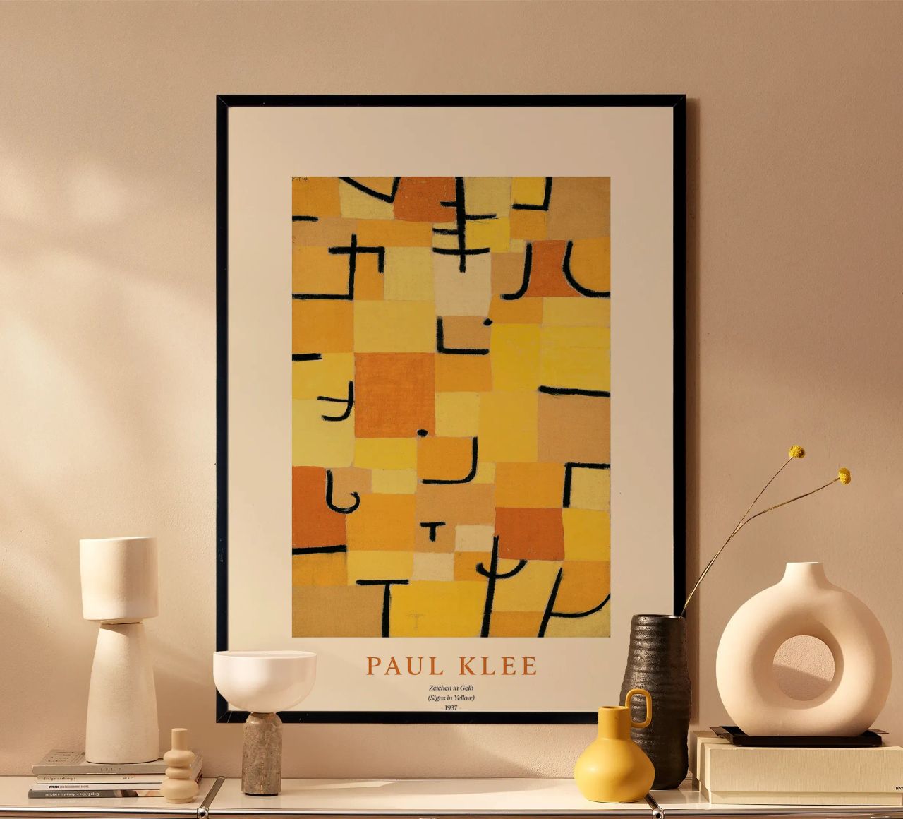 Signs in Yellow Poster von Attaboy Dsgn