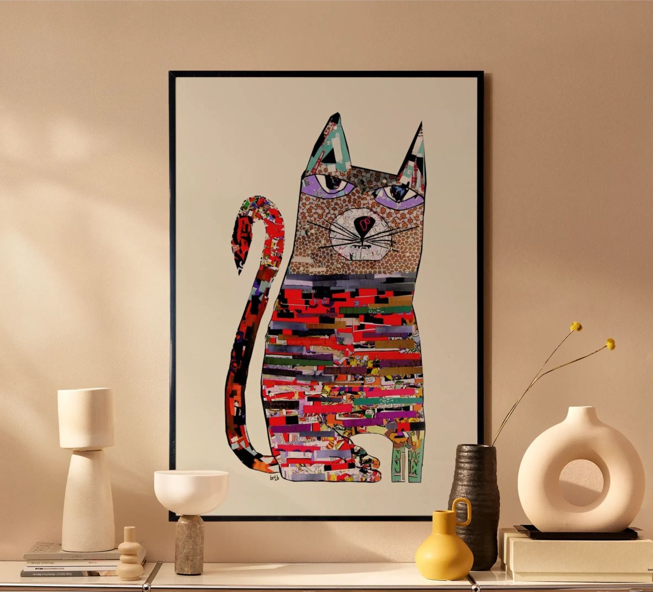 pepper cat poster by Brian Buckley