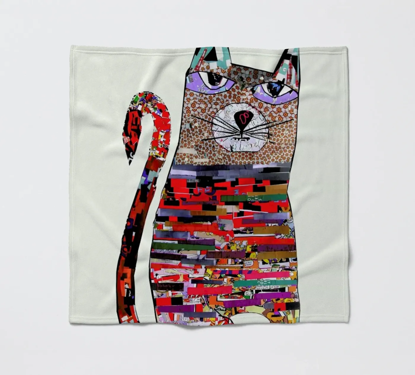 pepper cat fleecedeken van Brian Buckley