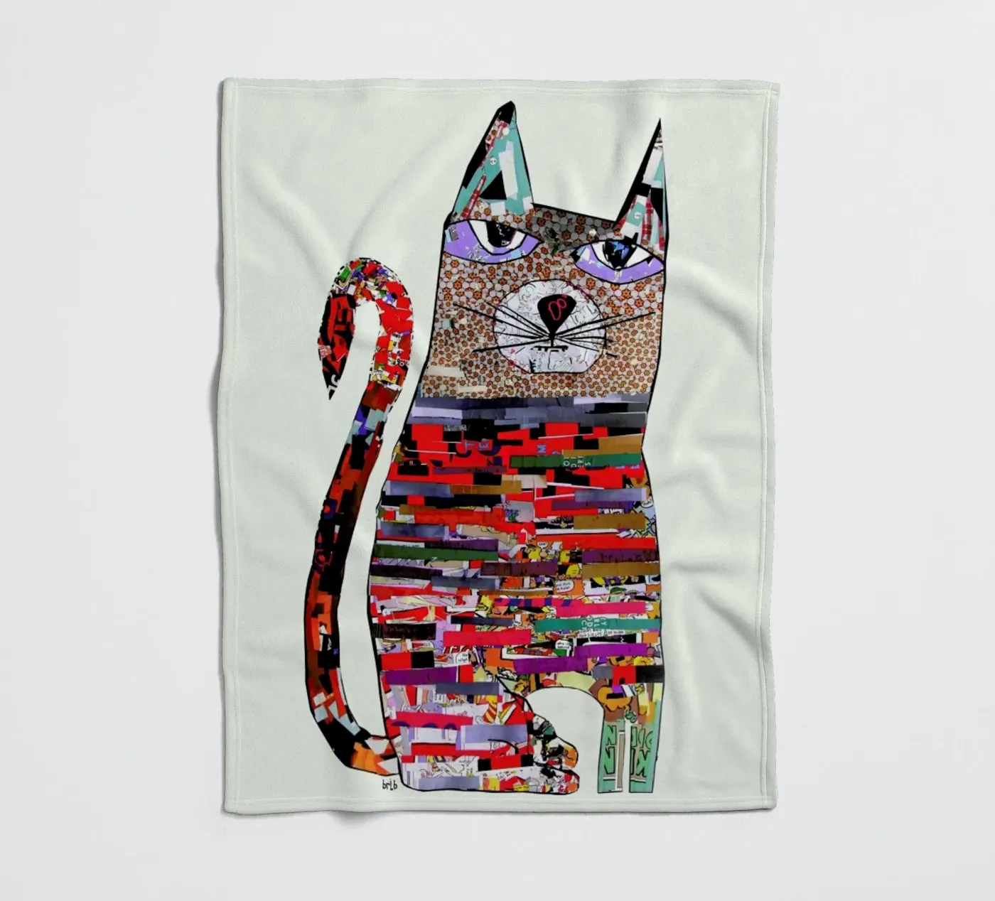pepper cat fleecedeken van Brian Buckley