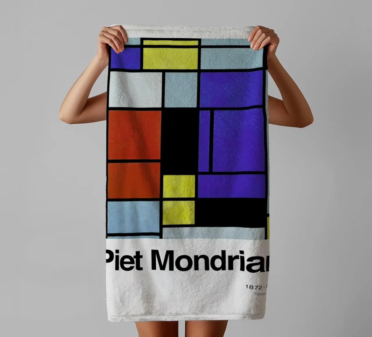 Mondrian - Tableau No.1 asciugamano da bagno da ARTOTHEK