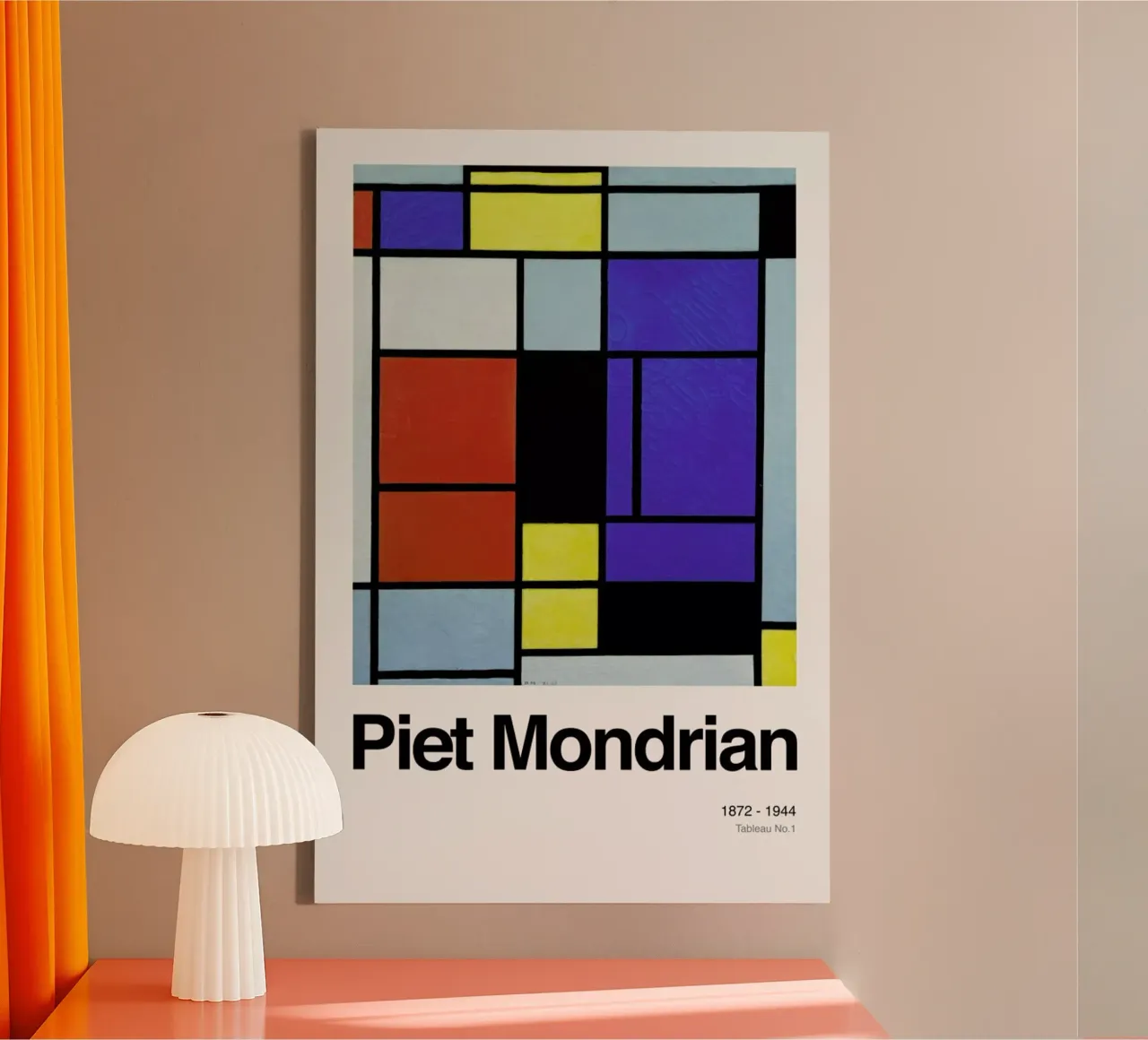Mondrian - Tableau No.1 canvas by ARTOTHEK