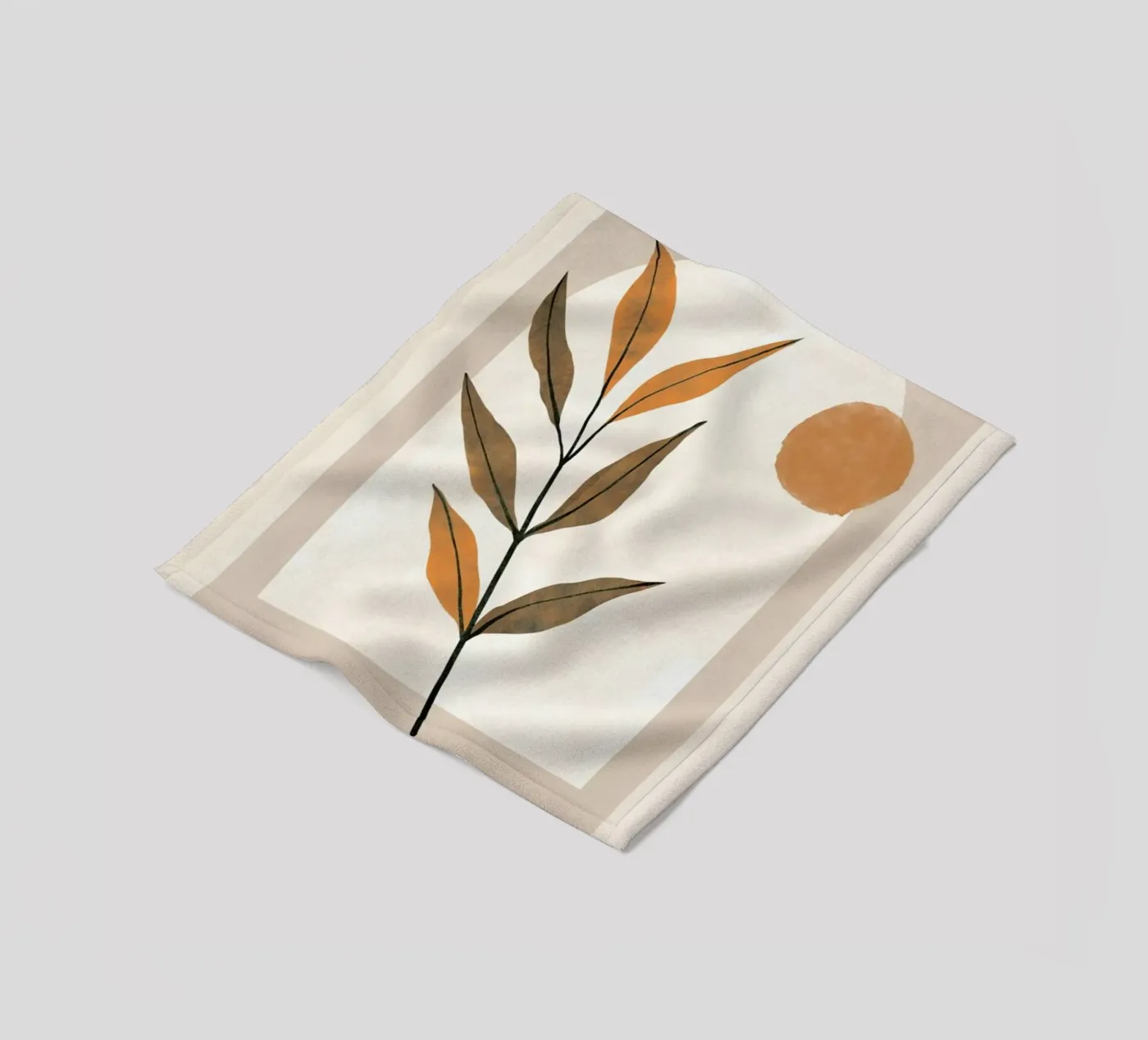 Botanical fleecedeken van Graphite