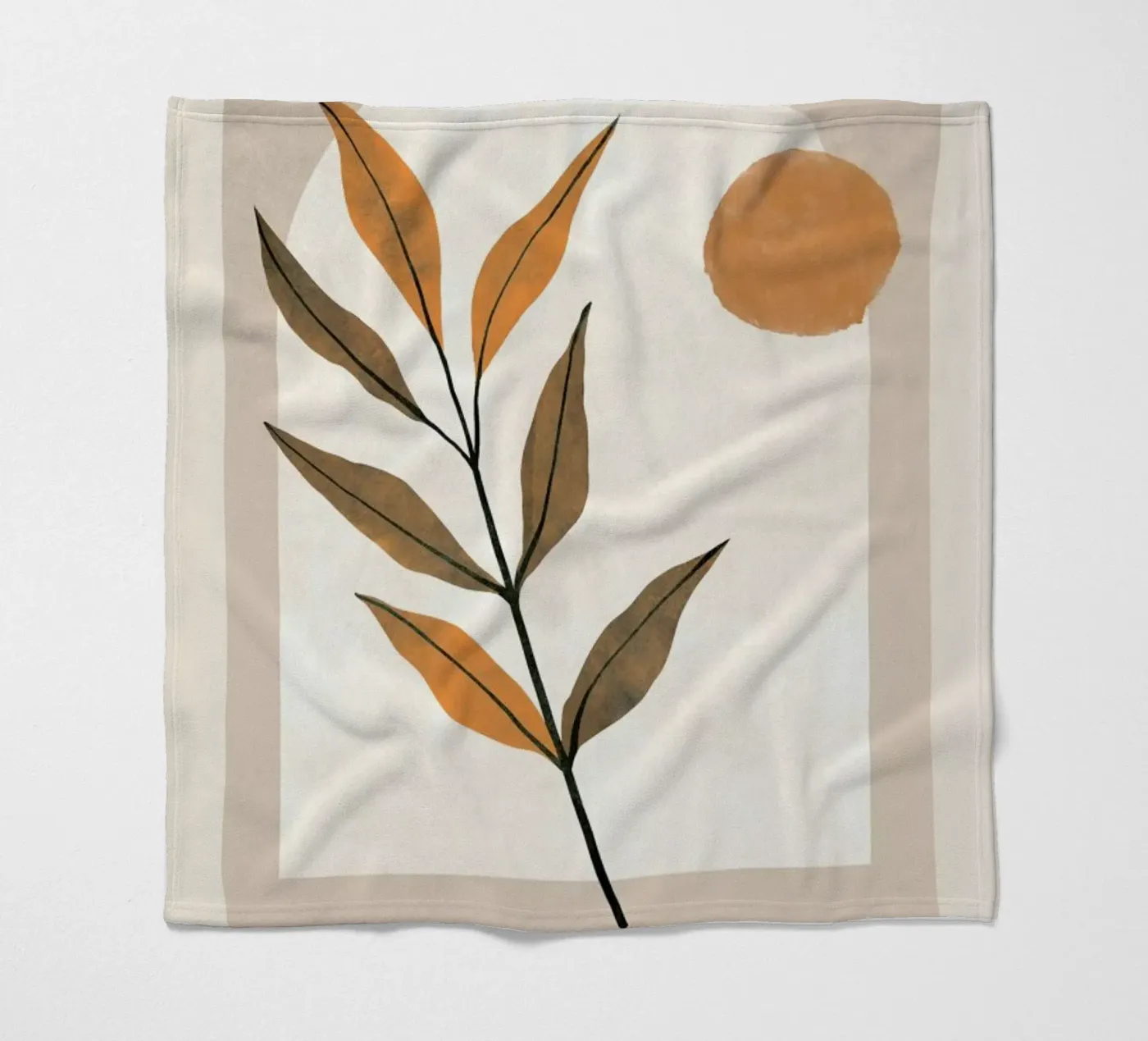 Botanical fleecedeken van Graphite