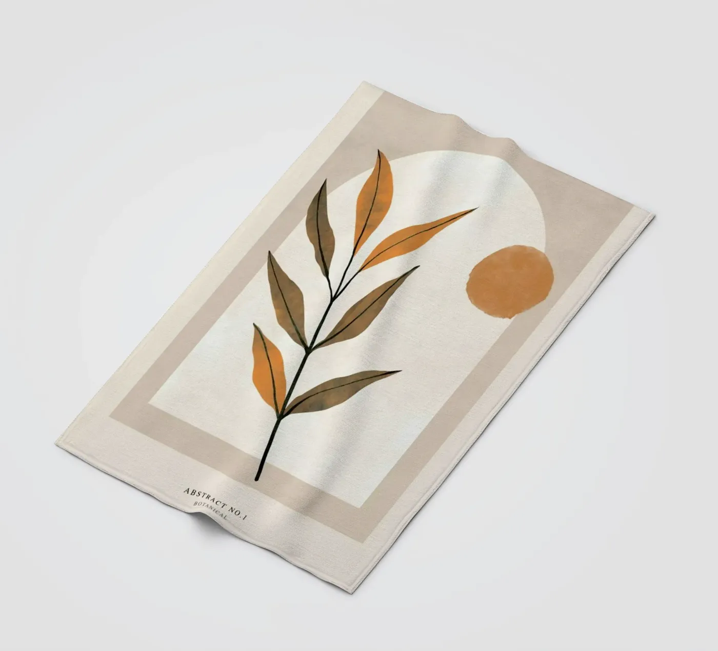 Botanical fleecedeken van Graphite