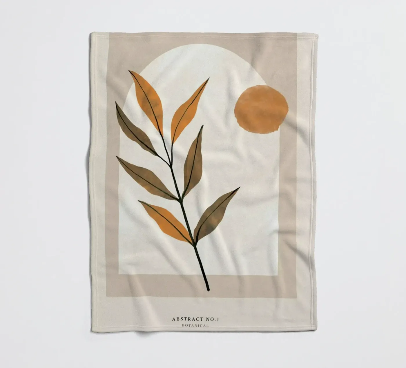 Botanical fleecedeken van Graphite