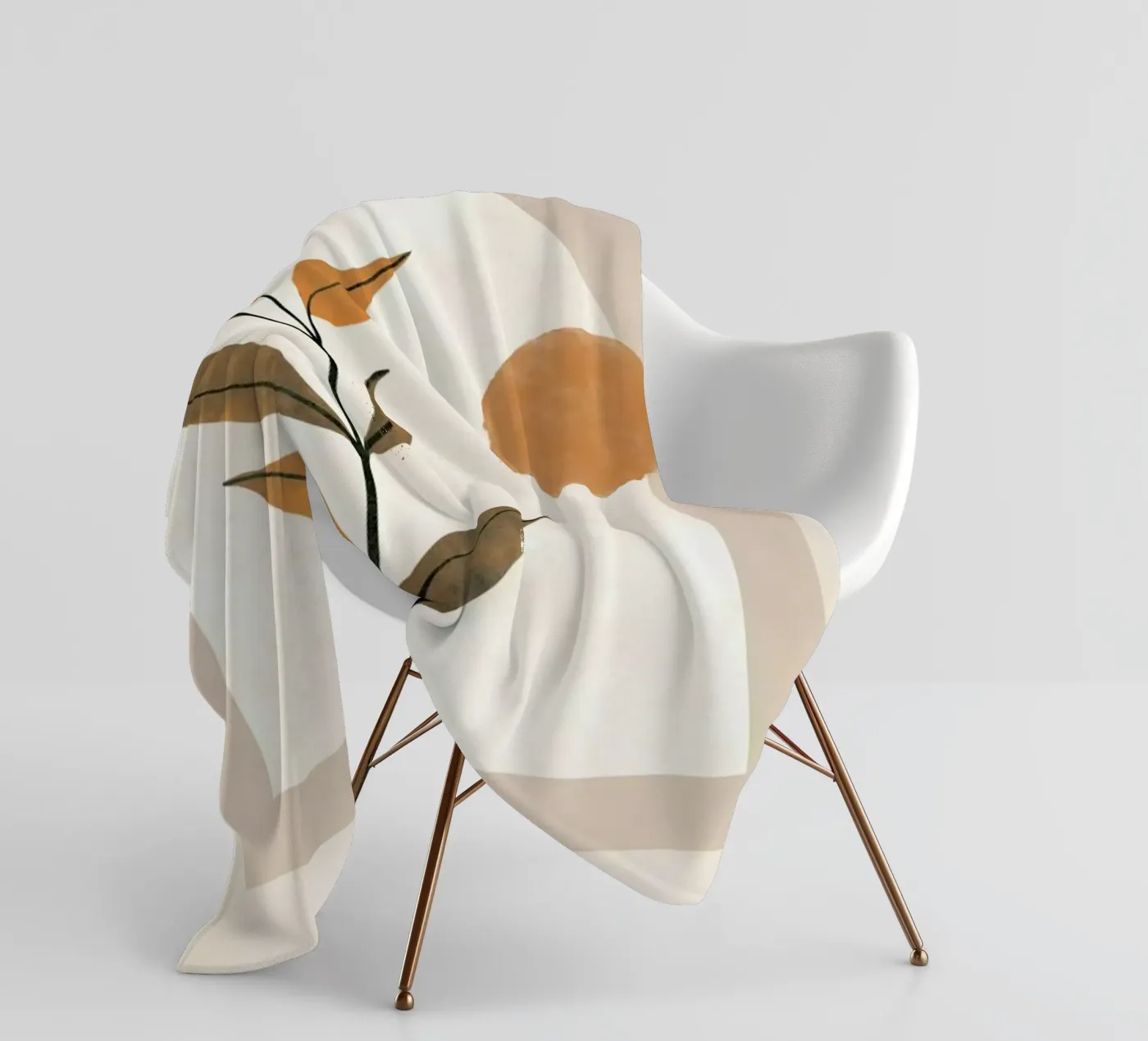 Botanical fleecedeken van Graphite