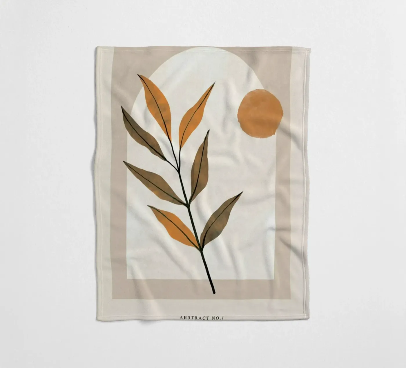 Botanical fleecedeken van Graphite