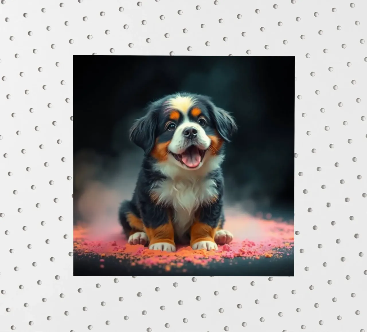 The colorful Bernese Mountain Dog #213 sticker by Yumis.Beargang.and.Me