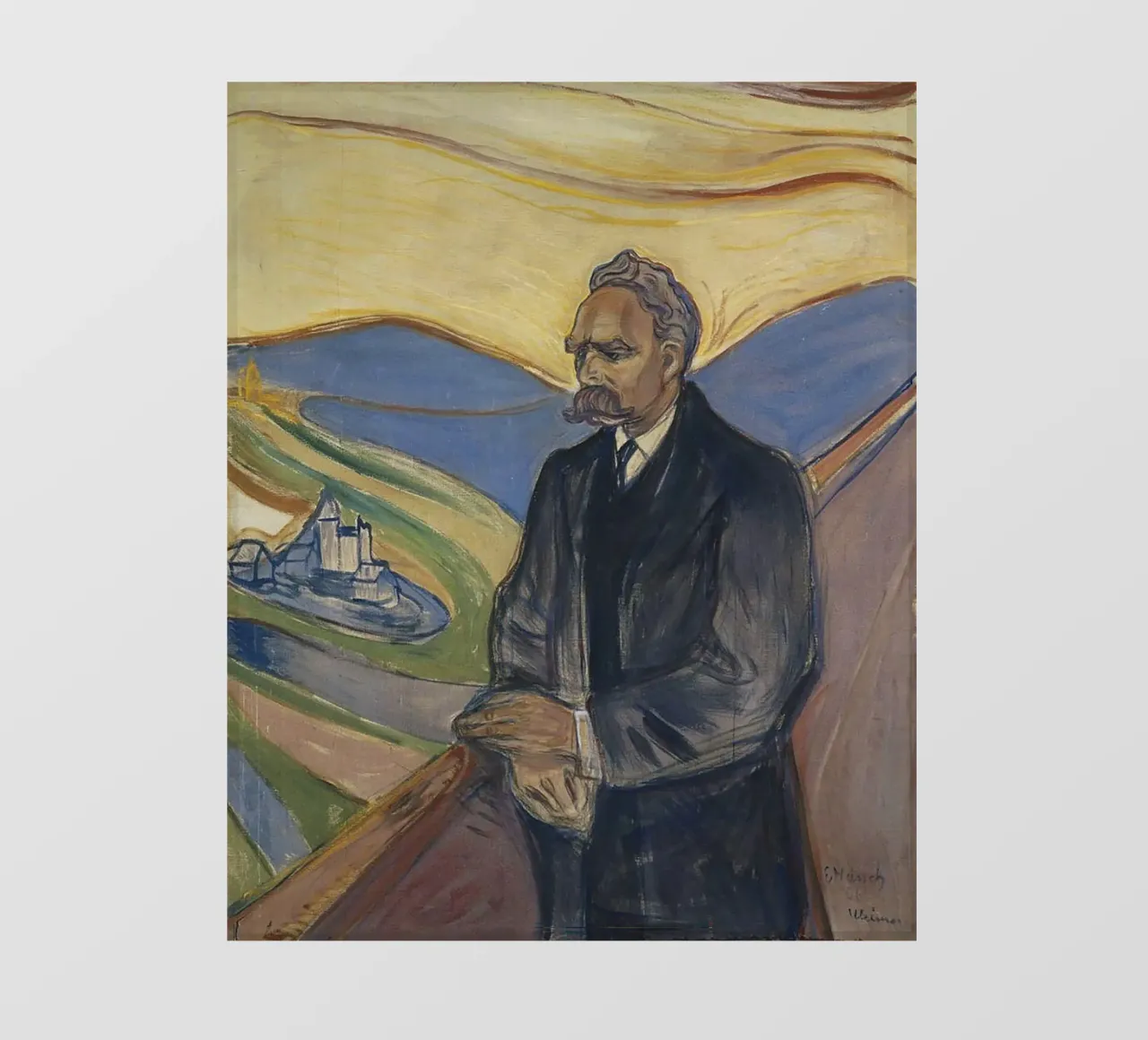 Edvard Munch Arte telo in pvc da Brooke