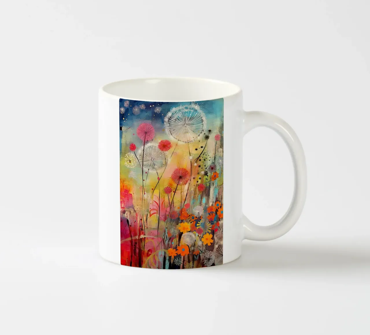 Fiori estivi dai colori vivaci tazza in ceramica da Imagine