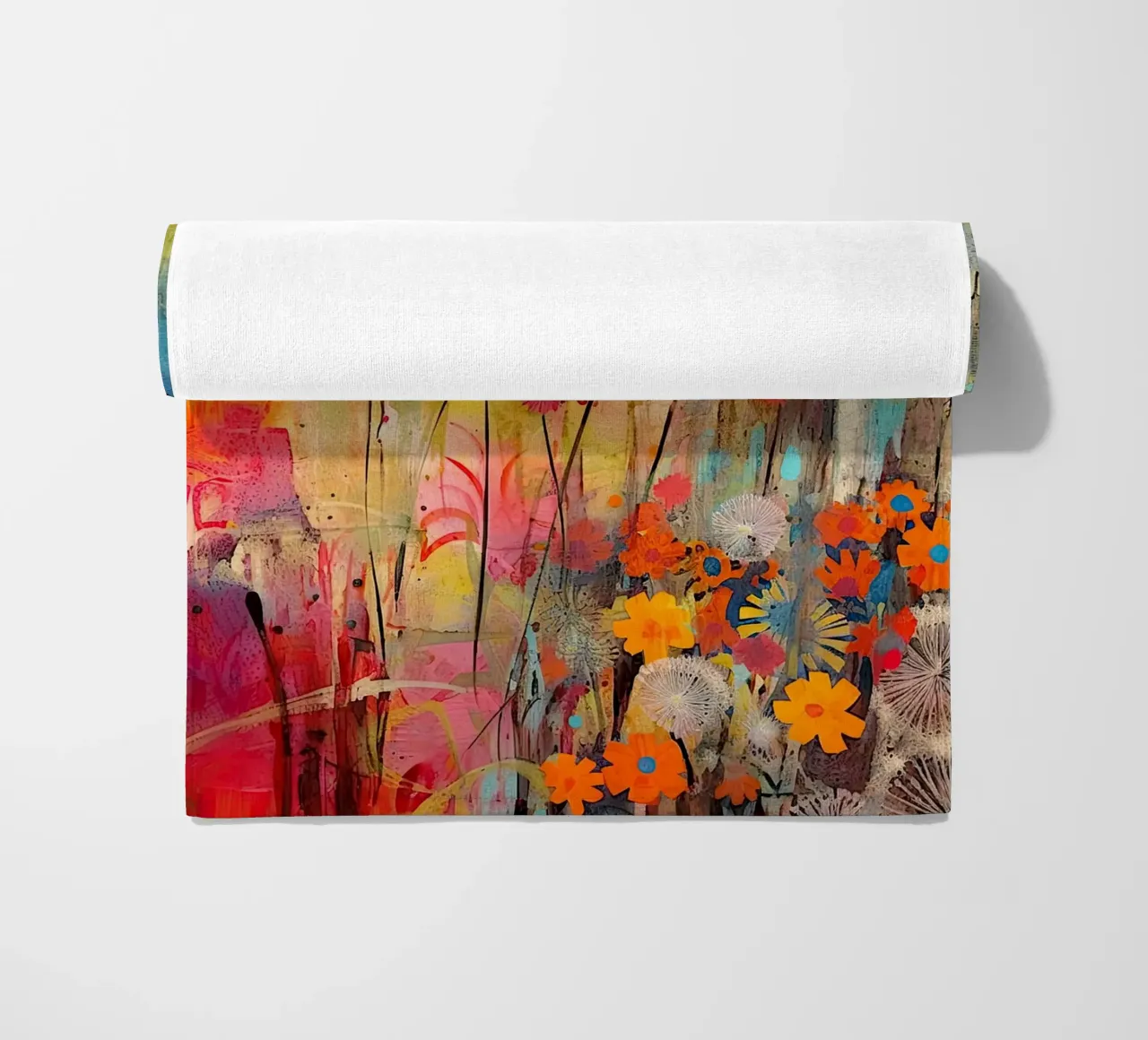 Fiori estivi dai colori vivaci telo mare da Imagine
