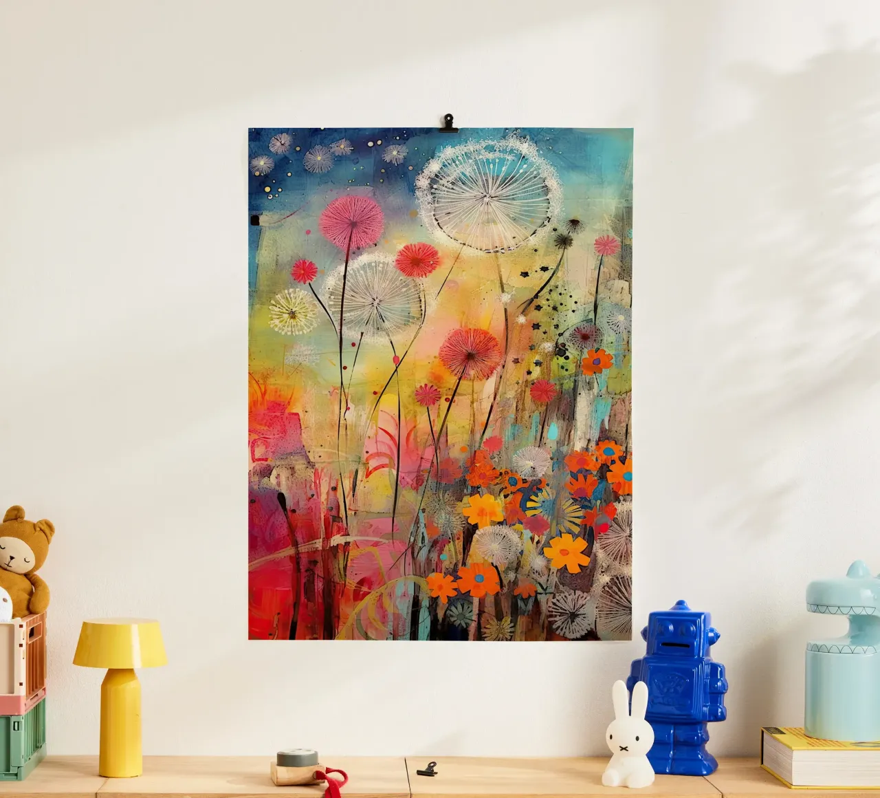 Fiori estivi dai colori vivaci carta hahnemühle da Imagine