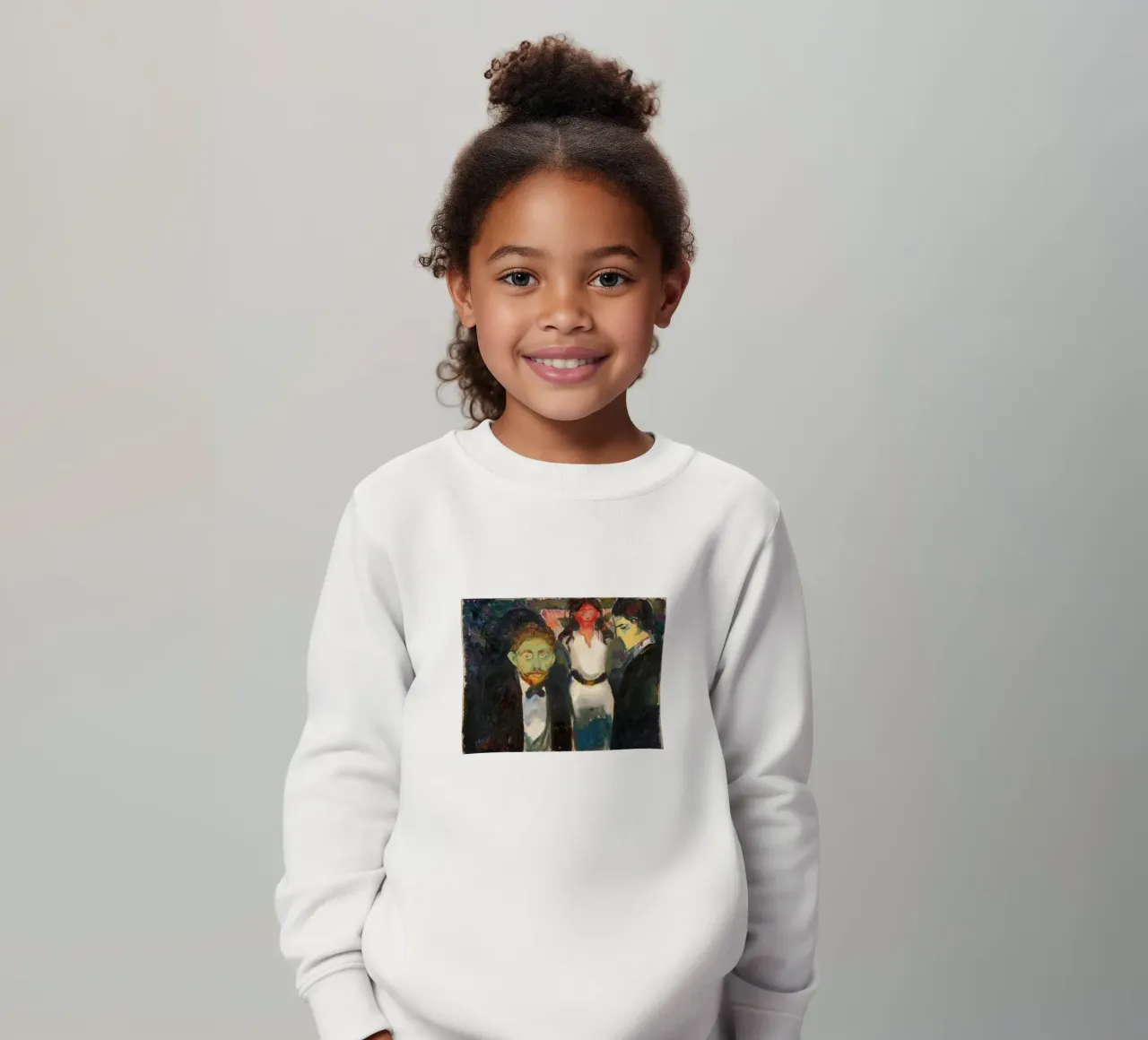 Edvard Munch Art kids sweatshirt by Brooke