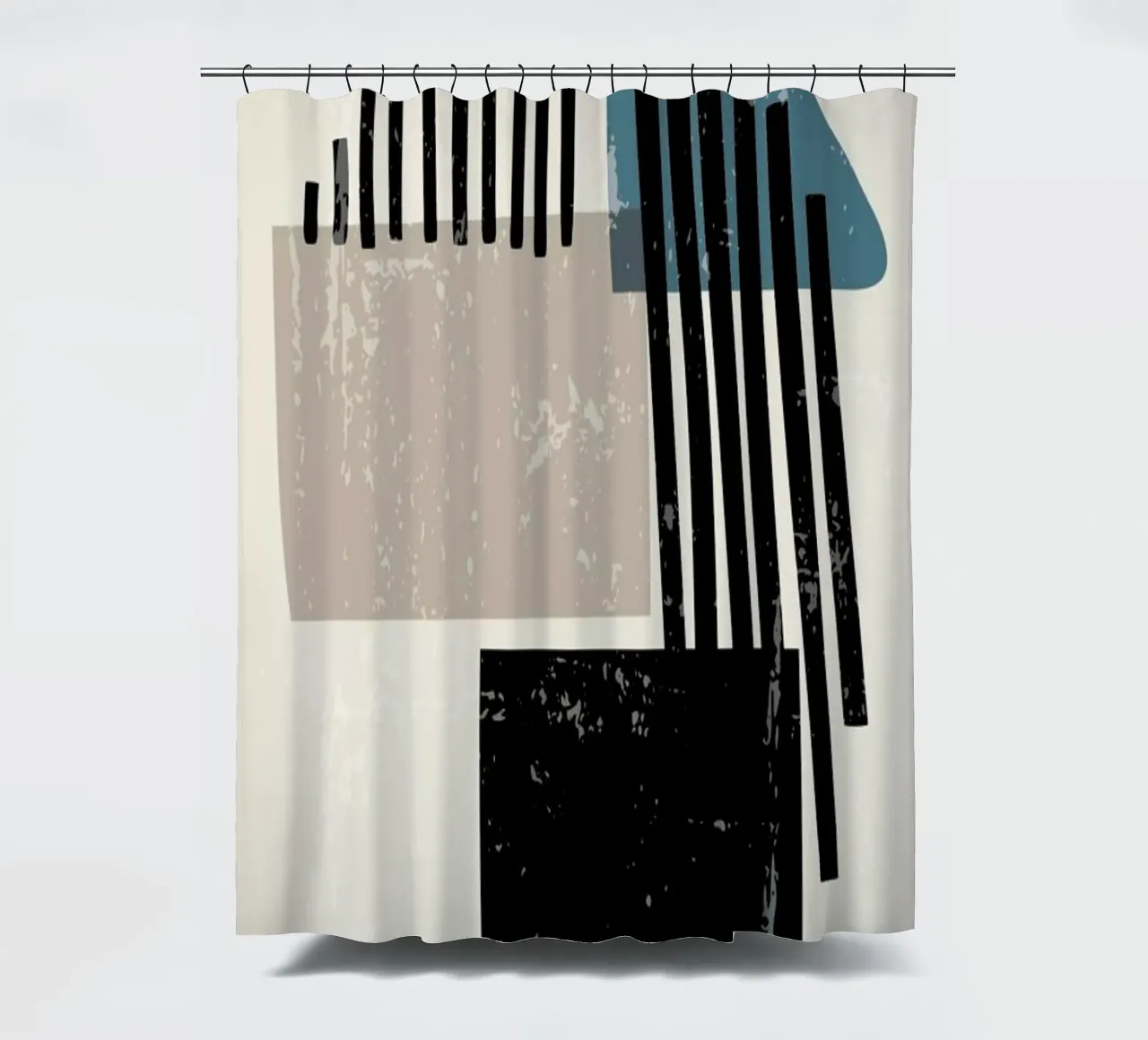 Straws shower curtain by Graphite