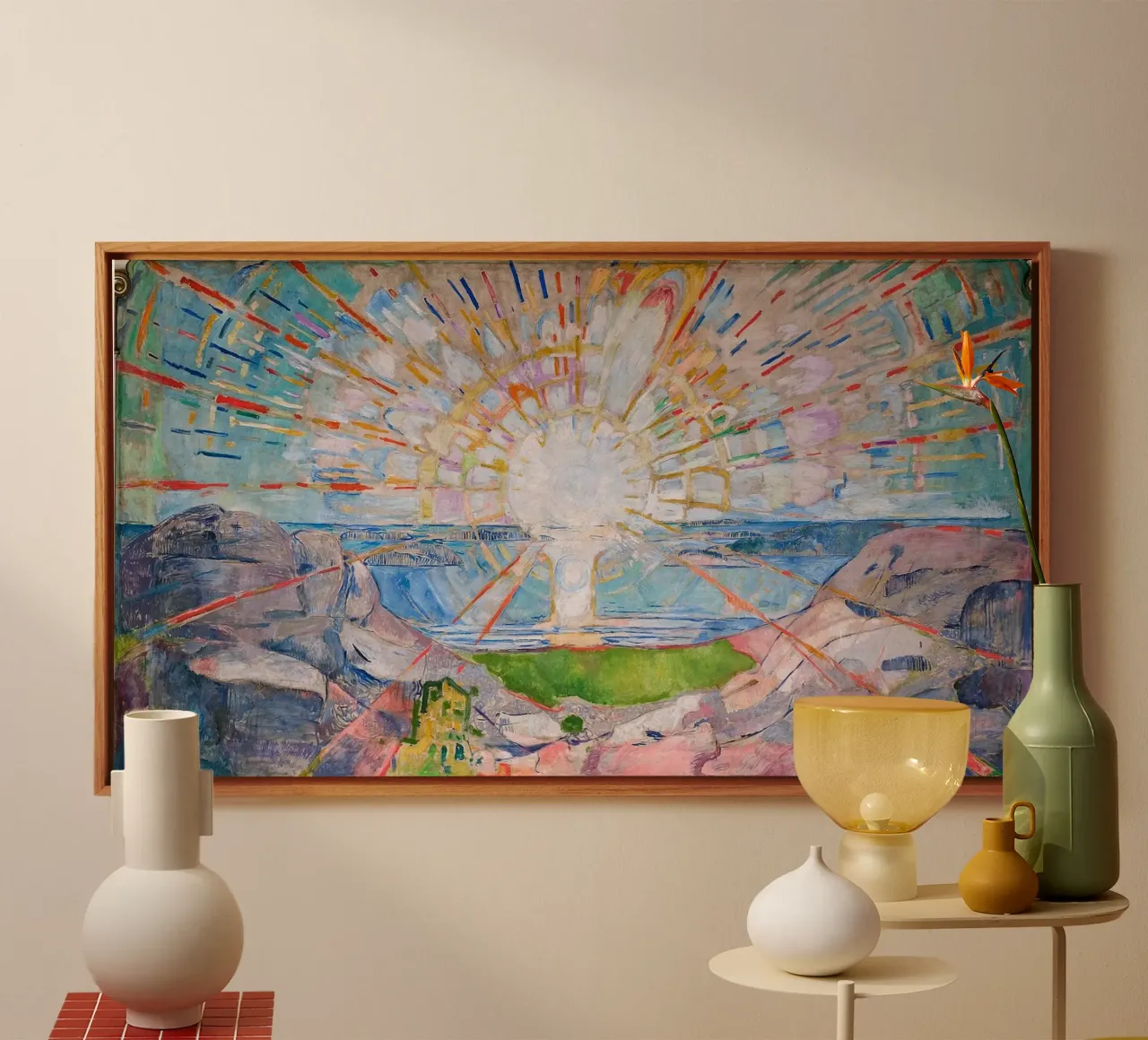 Edvard Munch Kunst canvas met Baklijst van Brooke