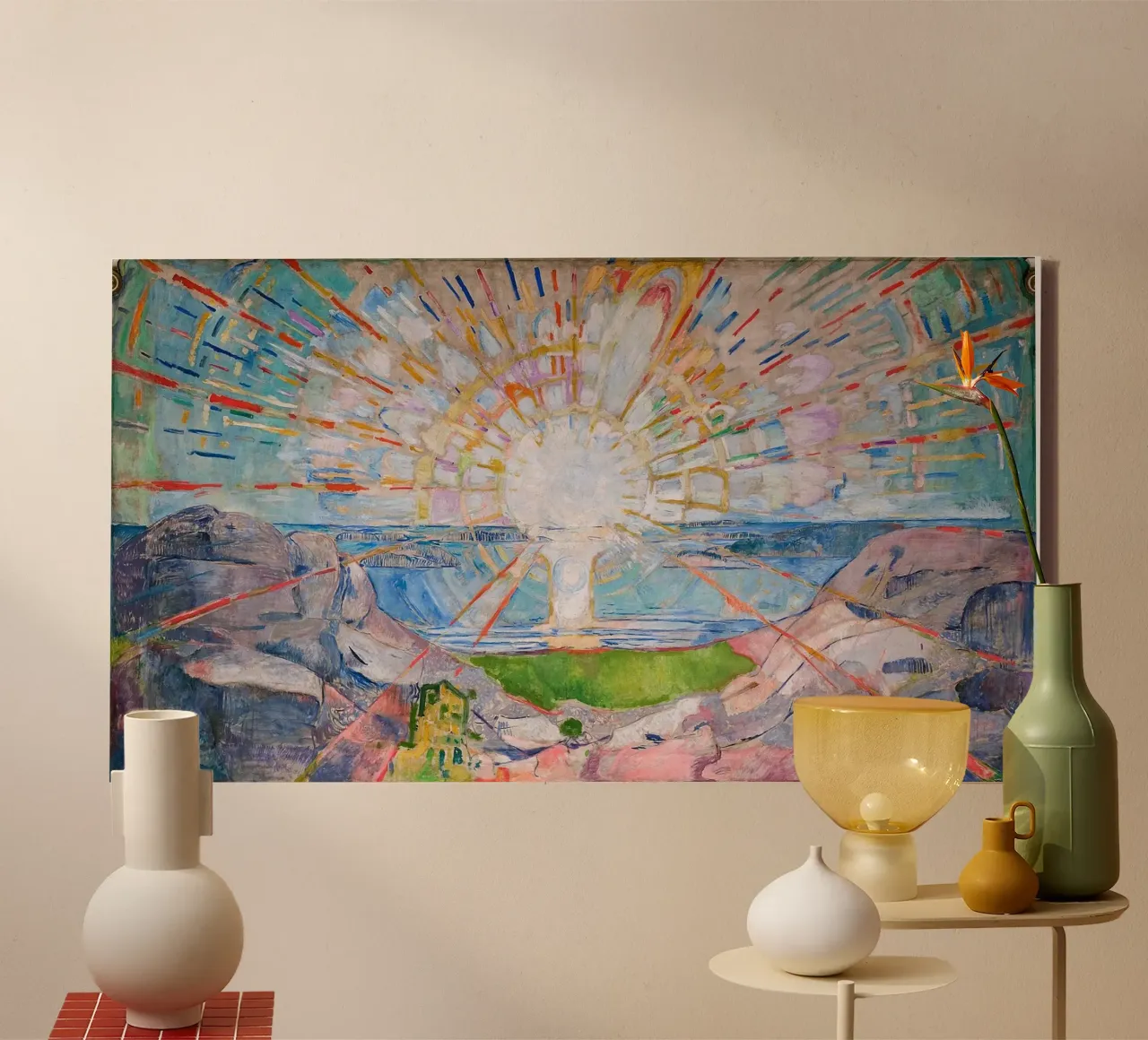 Edvard Munch Kunst canvas met Baklijst van Brooke