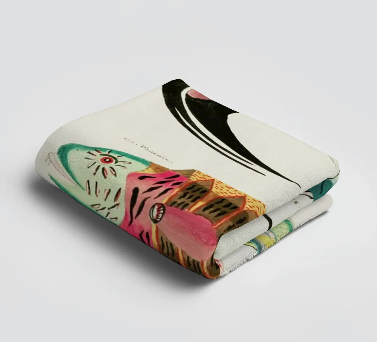 Renard - Colourful and Surreal Illustrations of Fish asciugamano da bagno da Vintage by JUNIQE