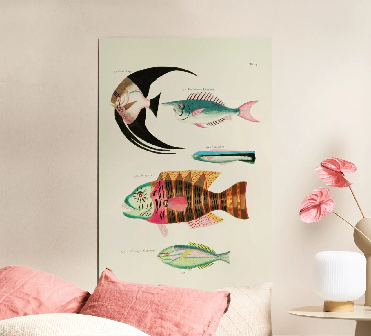 Renard - Colourful and Surreal Illustrations of Fish Poster von Vintage by JUNIQE