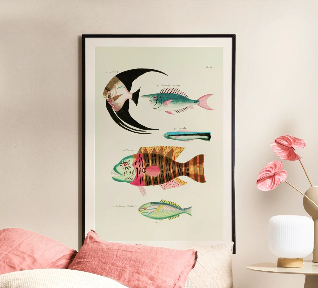 Renard - Colourful and Surreal Illustrations of Fish Poster von Vintage by JUNIQE