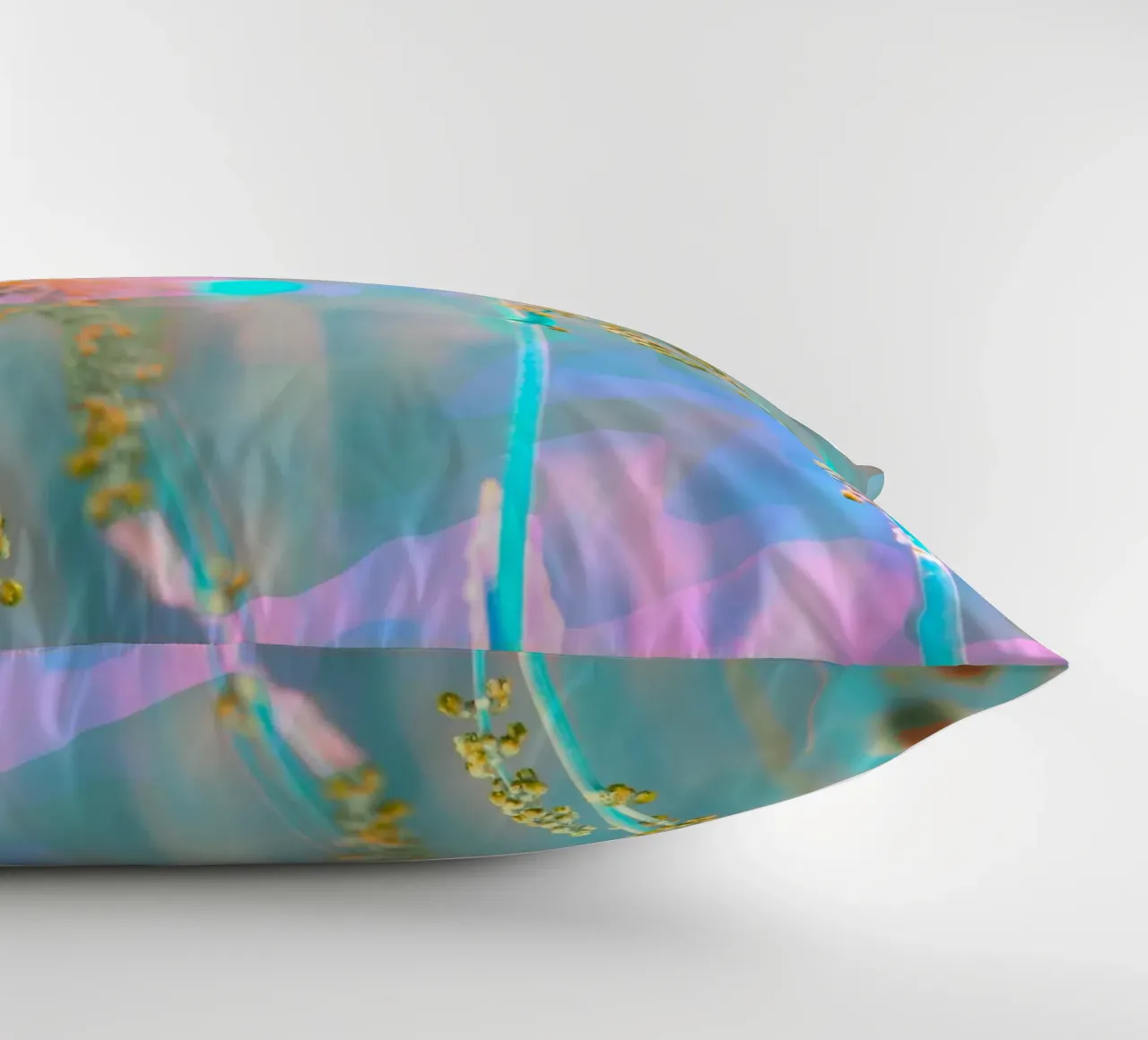 Two meadow flowers in front of an artistic background decorative cushion by Something for you