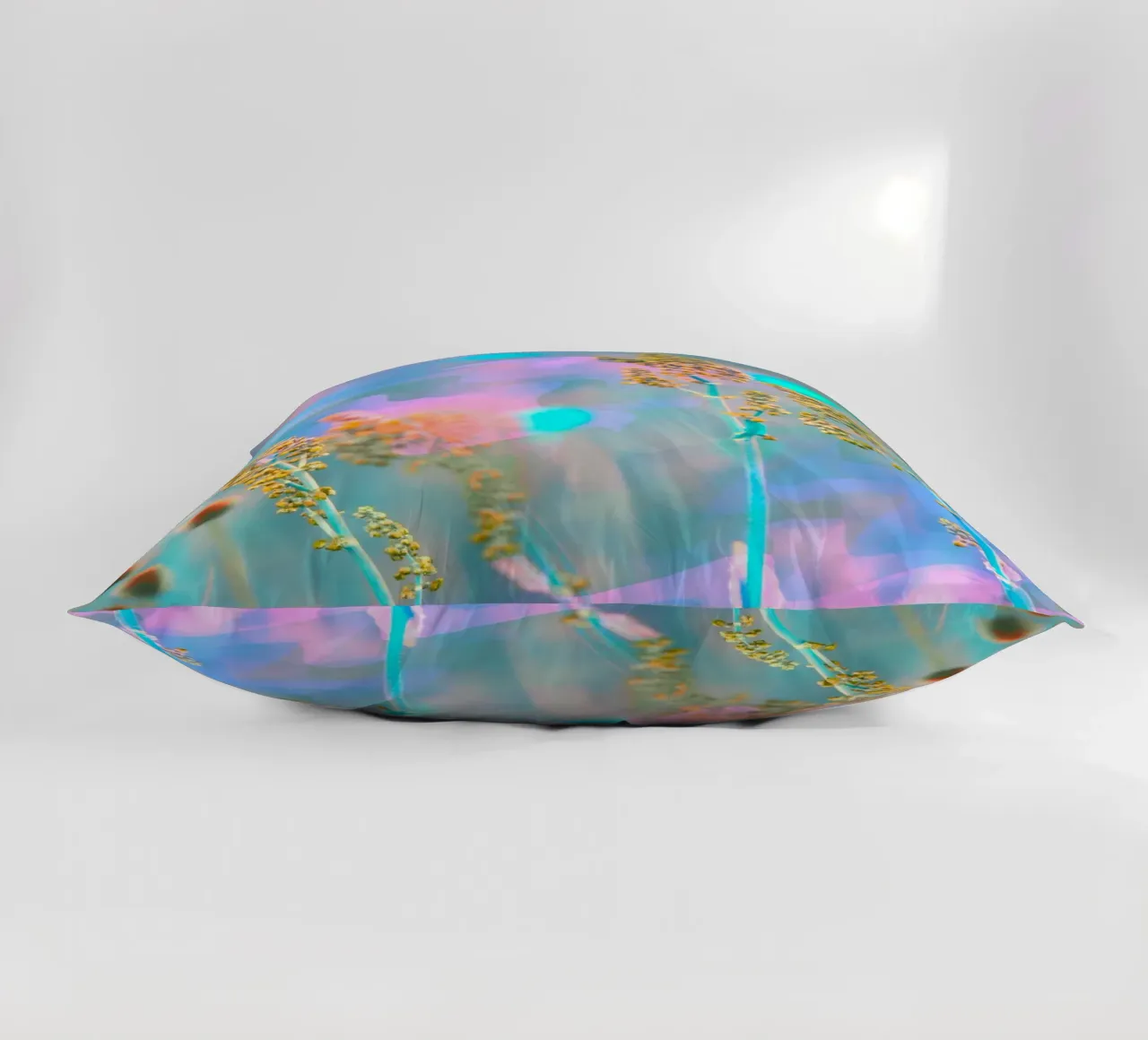 Two meadow flowers in front of an artistic background decorative cushion by Something for you