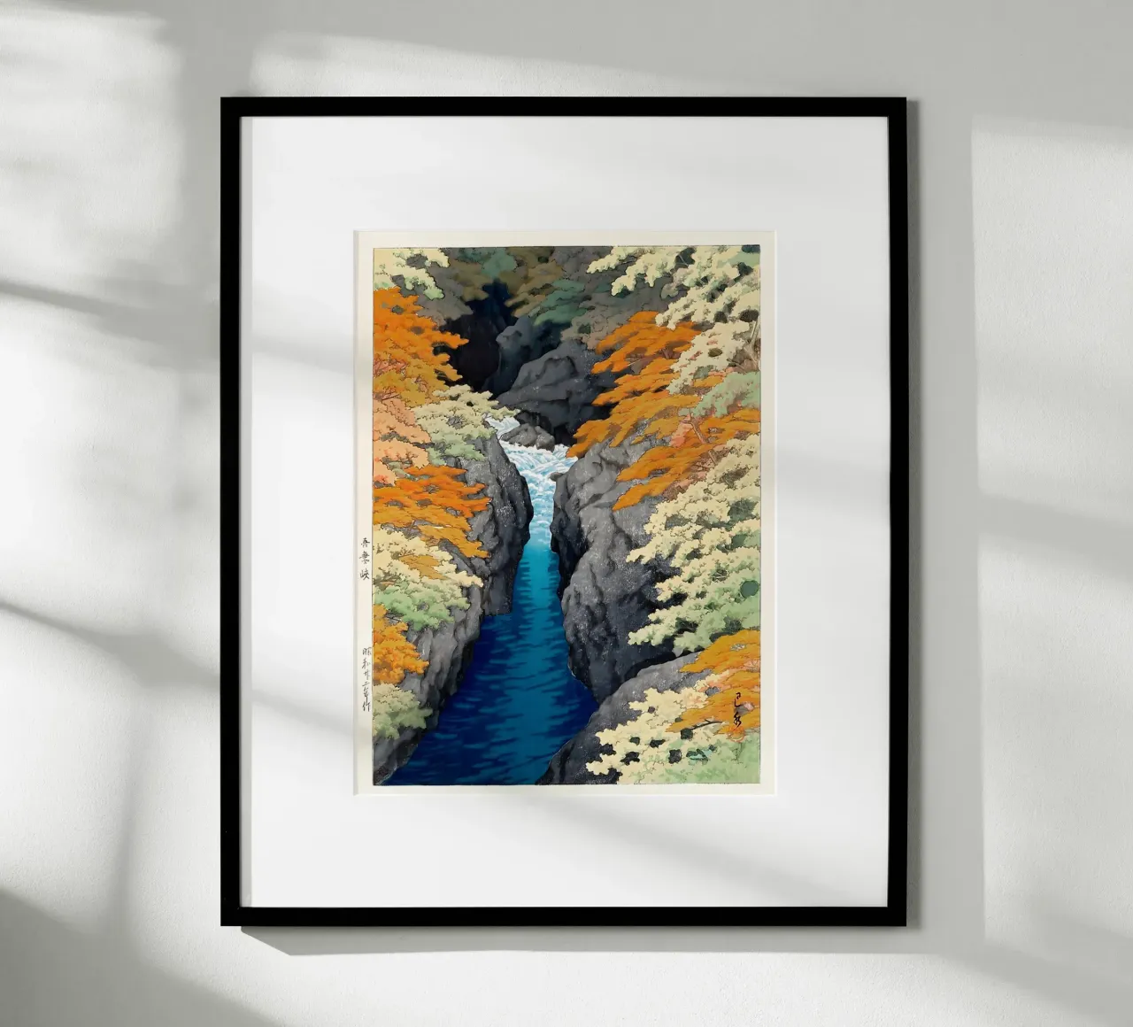 Azuma Gorge Waterfall Hasui Kawase poster da GoArt