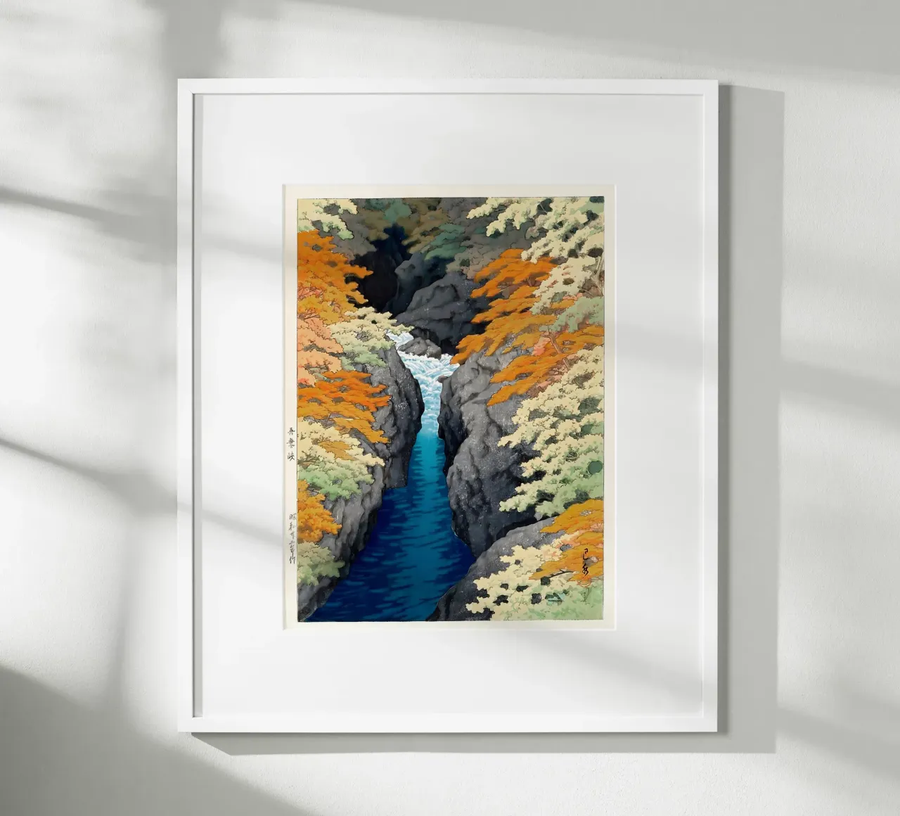 Azuma Gorge Waterfall Hasui Kawase poster da GoArt