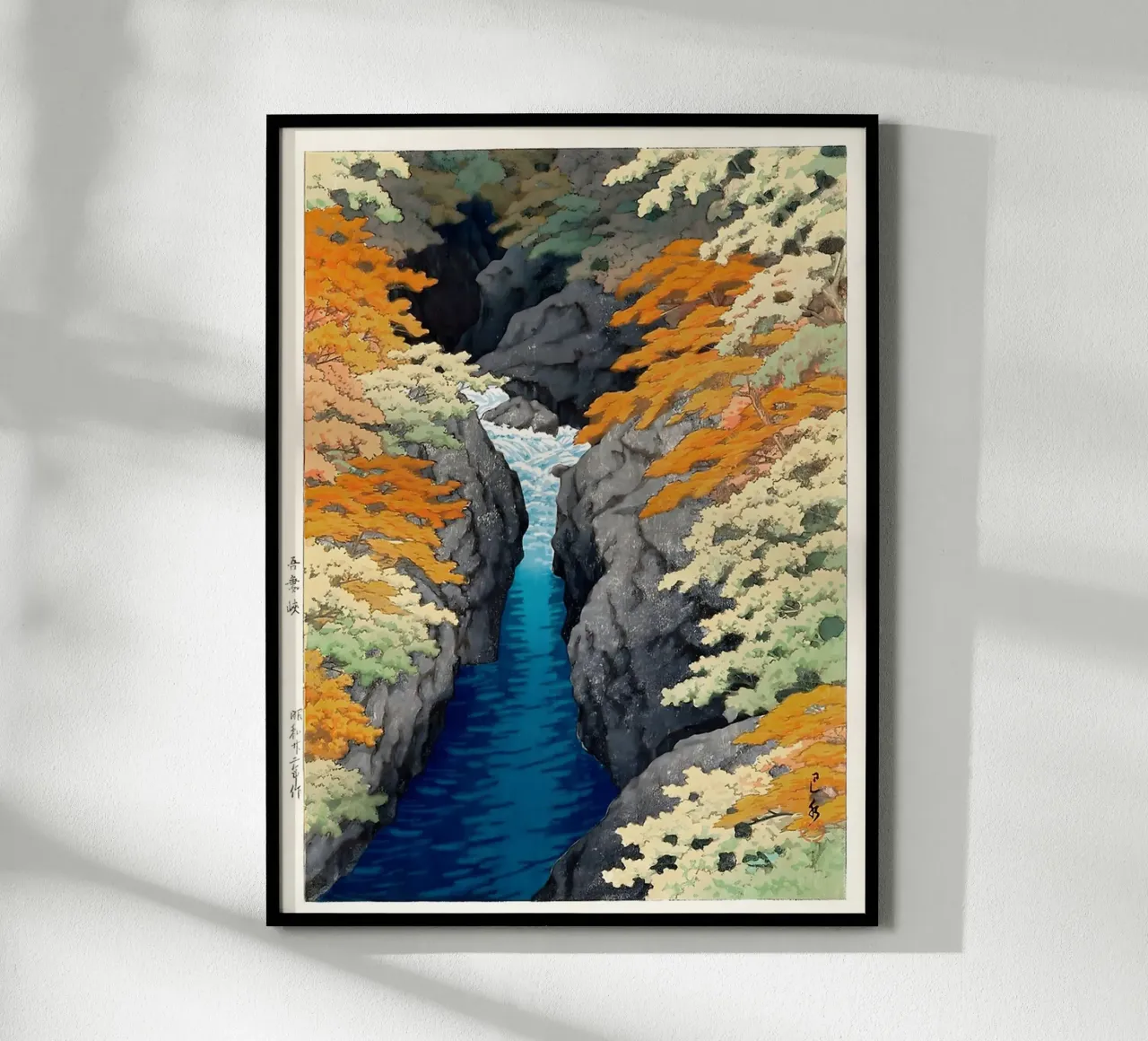 Azuma Gorge Waterfall Hasui Kawase poster da GoArt