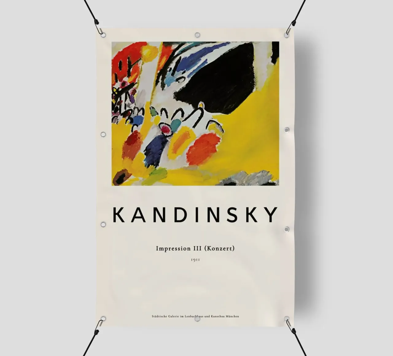 Wassily Kandinsky - Impression III (Konzert) telo in pvc da ARTOTHEK