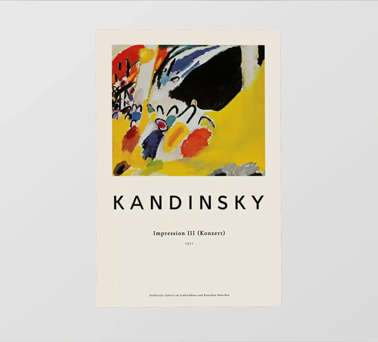 Wassily Kandinsky - Impression III (Konzert) telo in pvc da ARTOTHEK