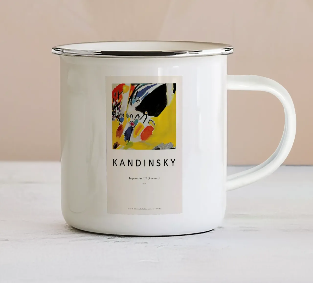 Wassily Kandinsky - Impression III (Konzert) tazza in smalto da ARTOTHEK