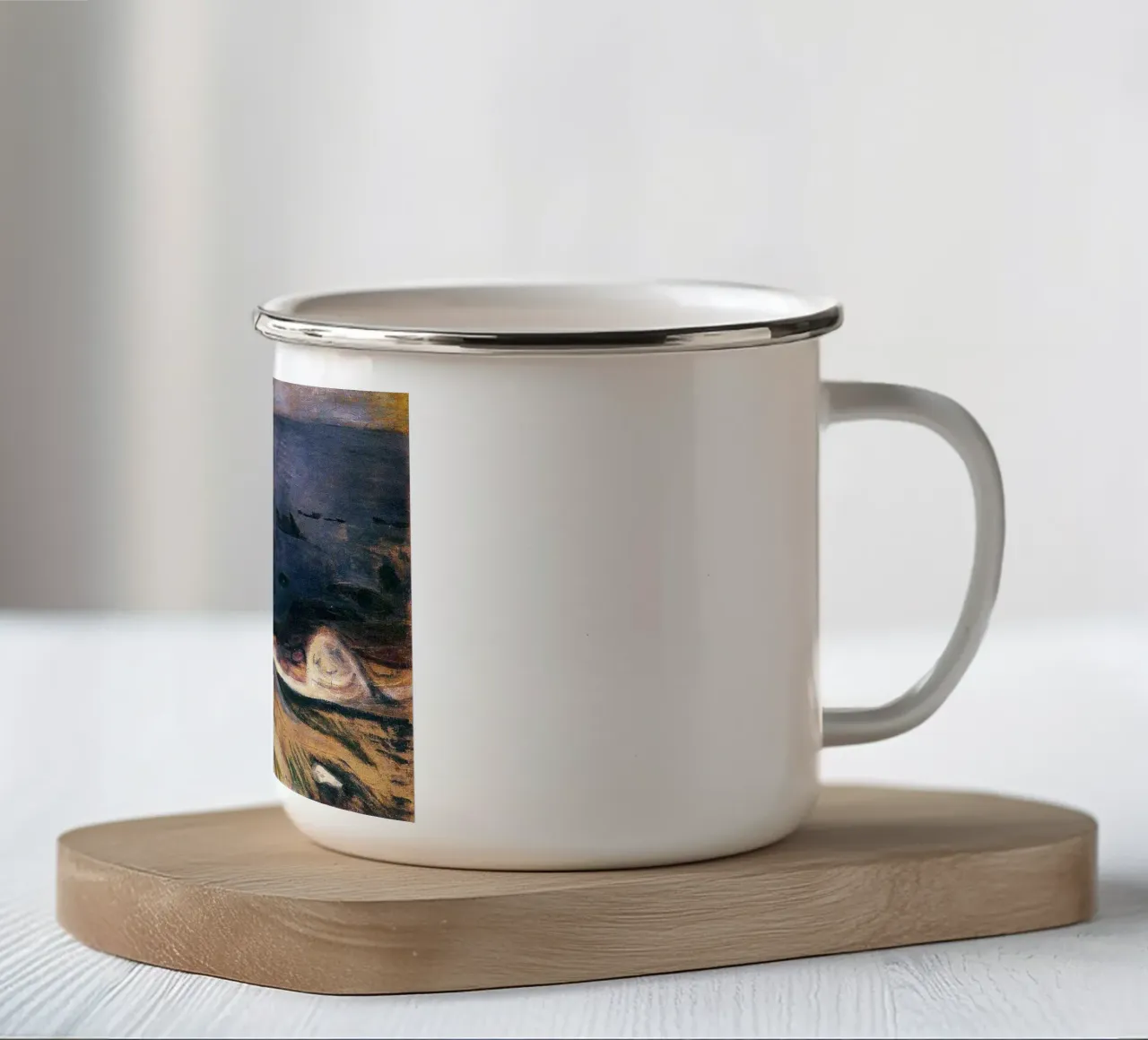 Edvard Munch Arte tazza in smalto da Brooke
