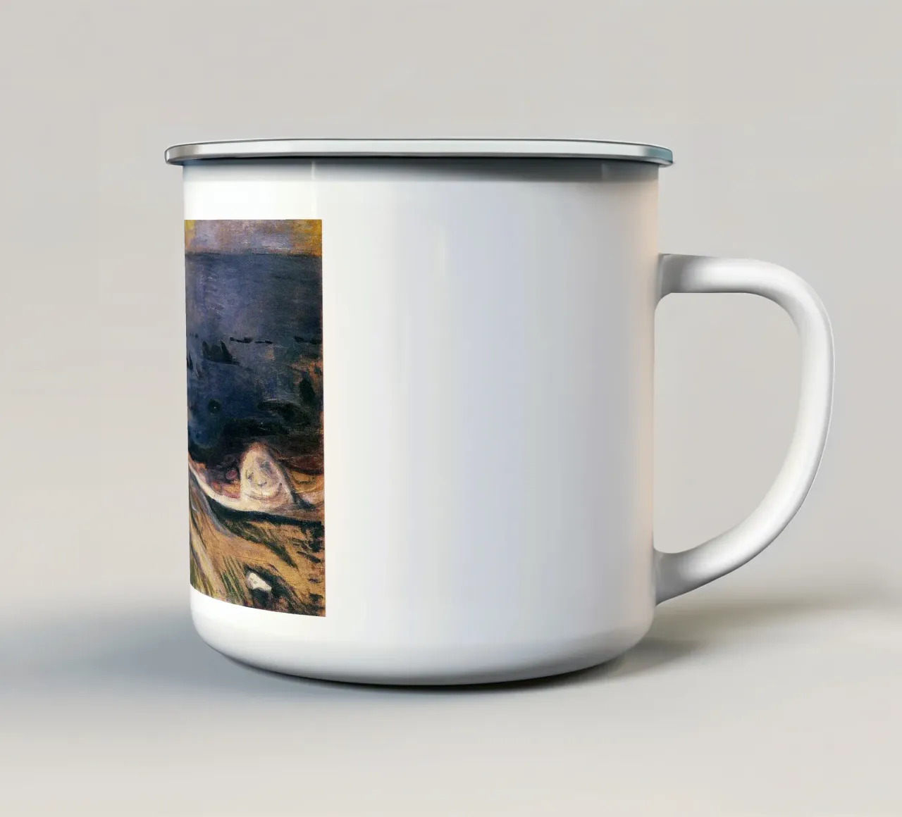 Edvard Munch Arte tazza in smalto da Brooke
