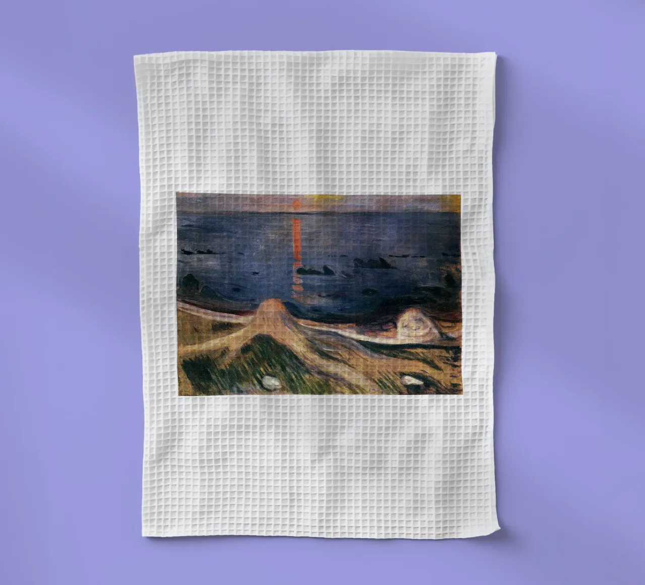 L'art d'Edvard Munch torchon de Brooke