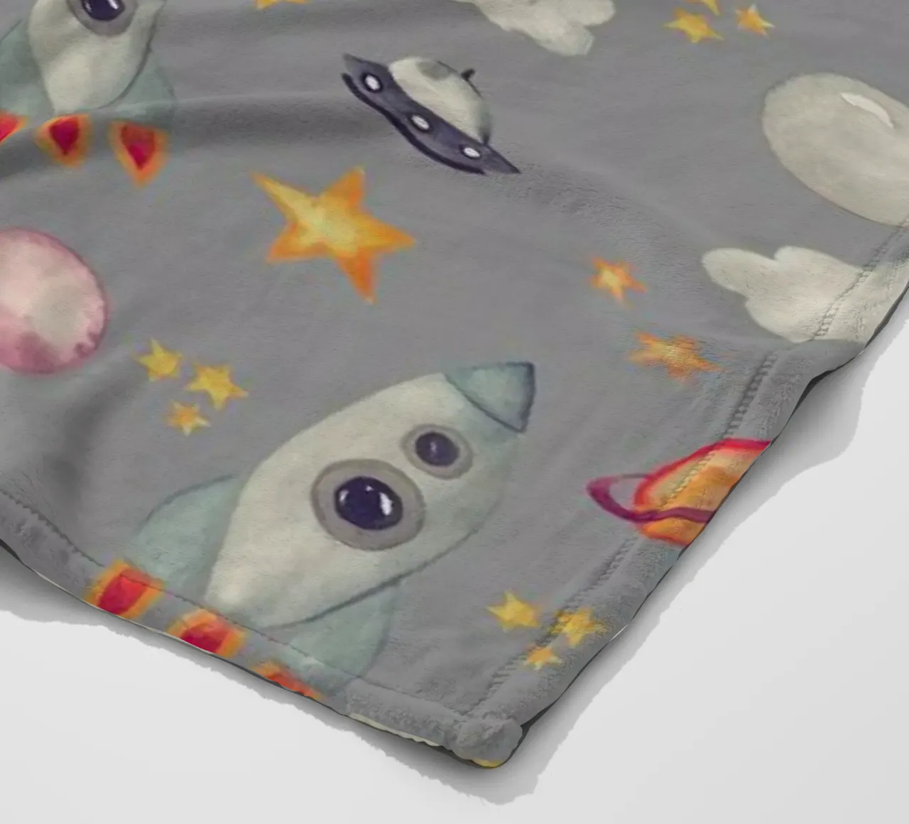 Space Fleecedecke von Sabrina Ziegenhorn