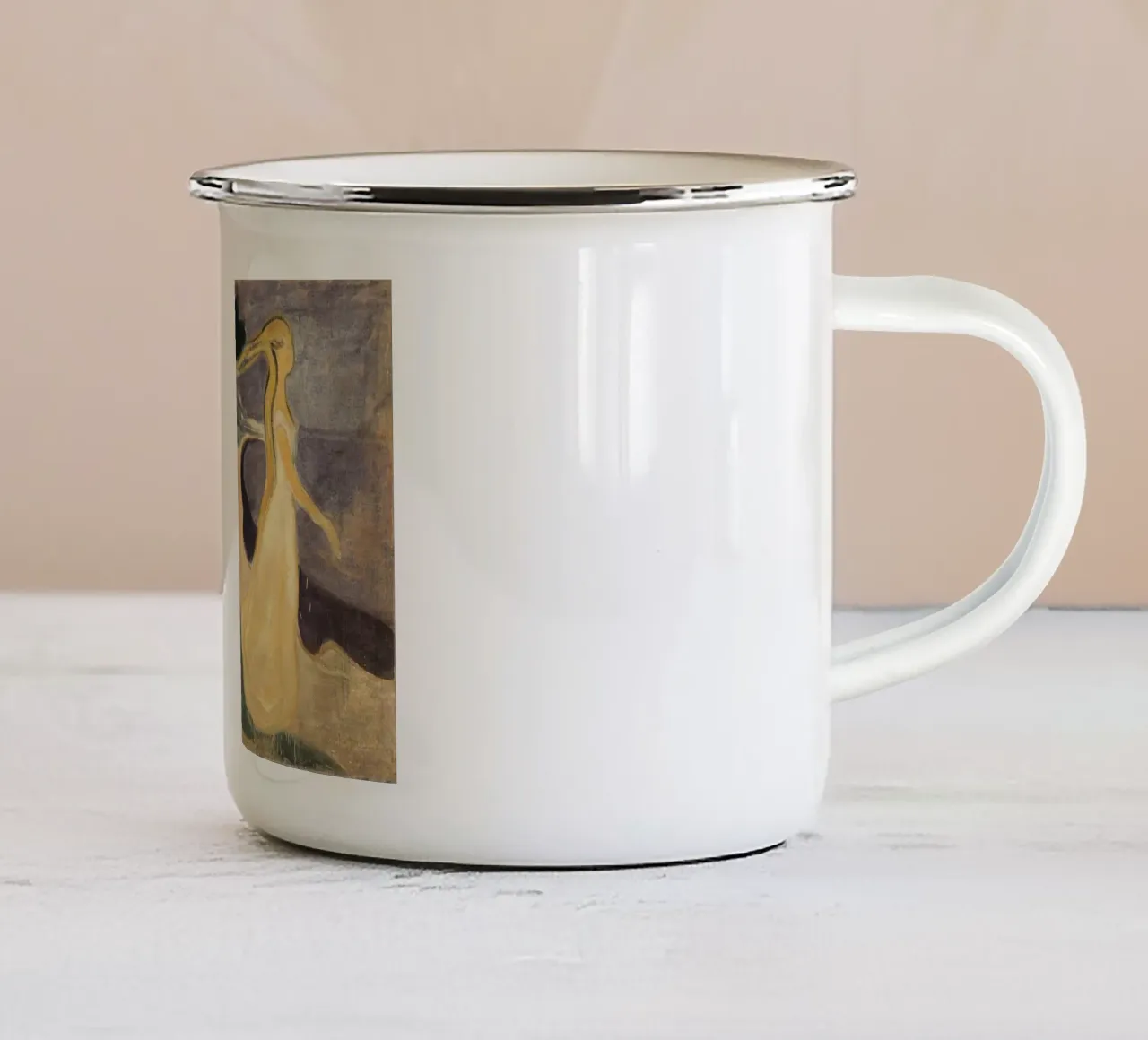 Edvard Munch Arte tazza in smalto da Brooke