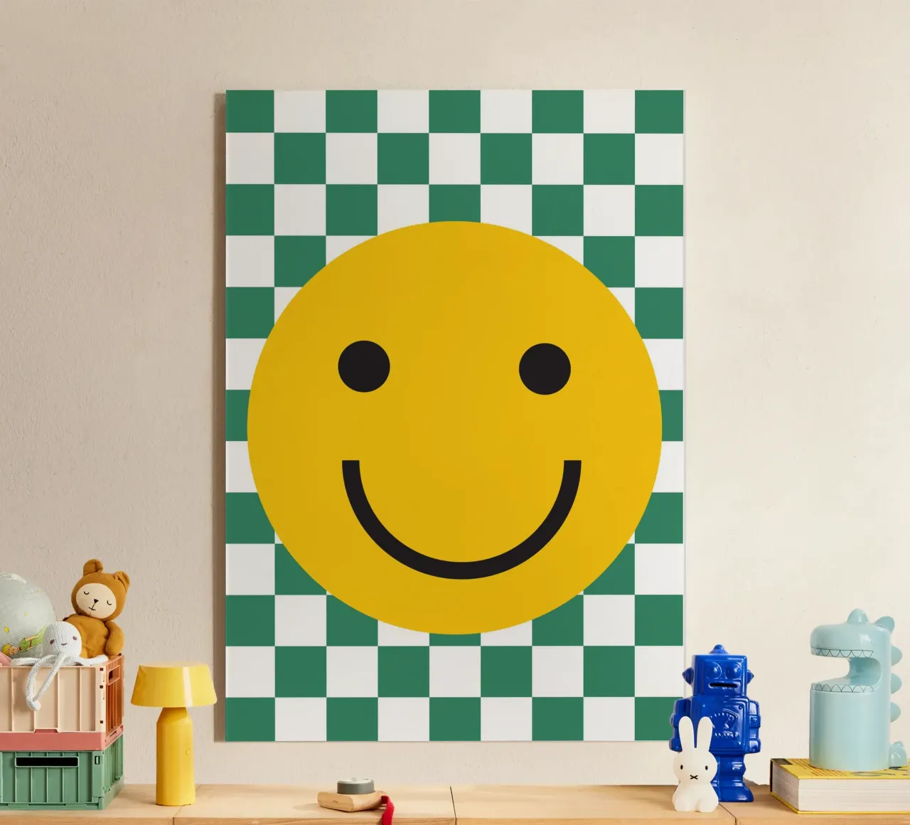 Smilie Grün Acryl-Glas von studio salü