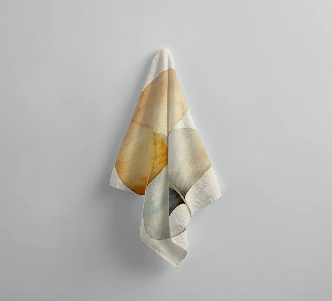 Dried leaf abstract towel by Imagine