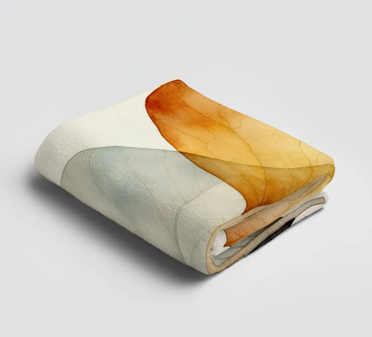 Dried leaf abstract towel by Imagine