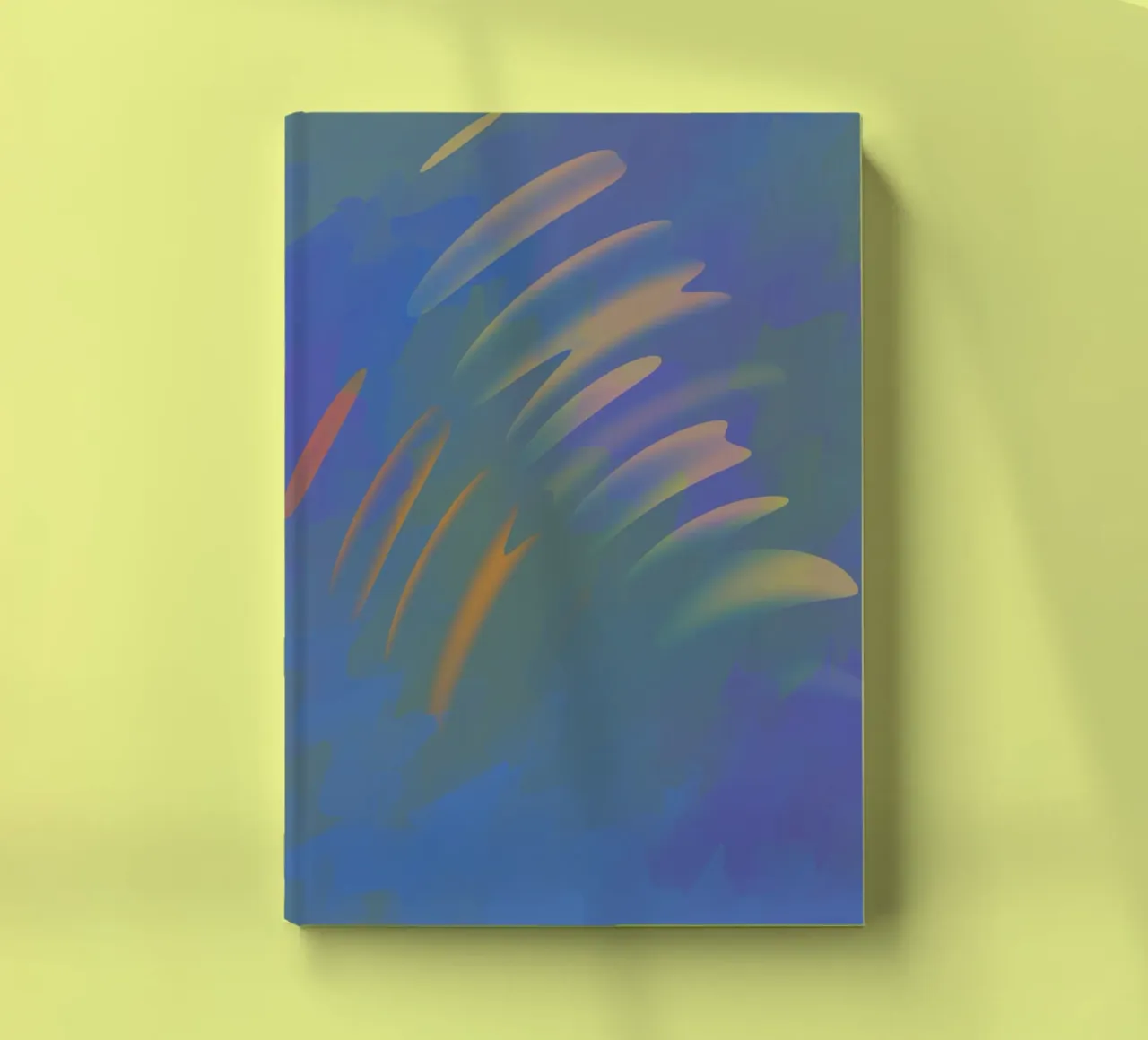 Colourful wavy pattern against an artistic background notebook by Something for you